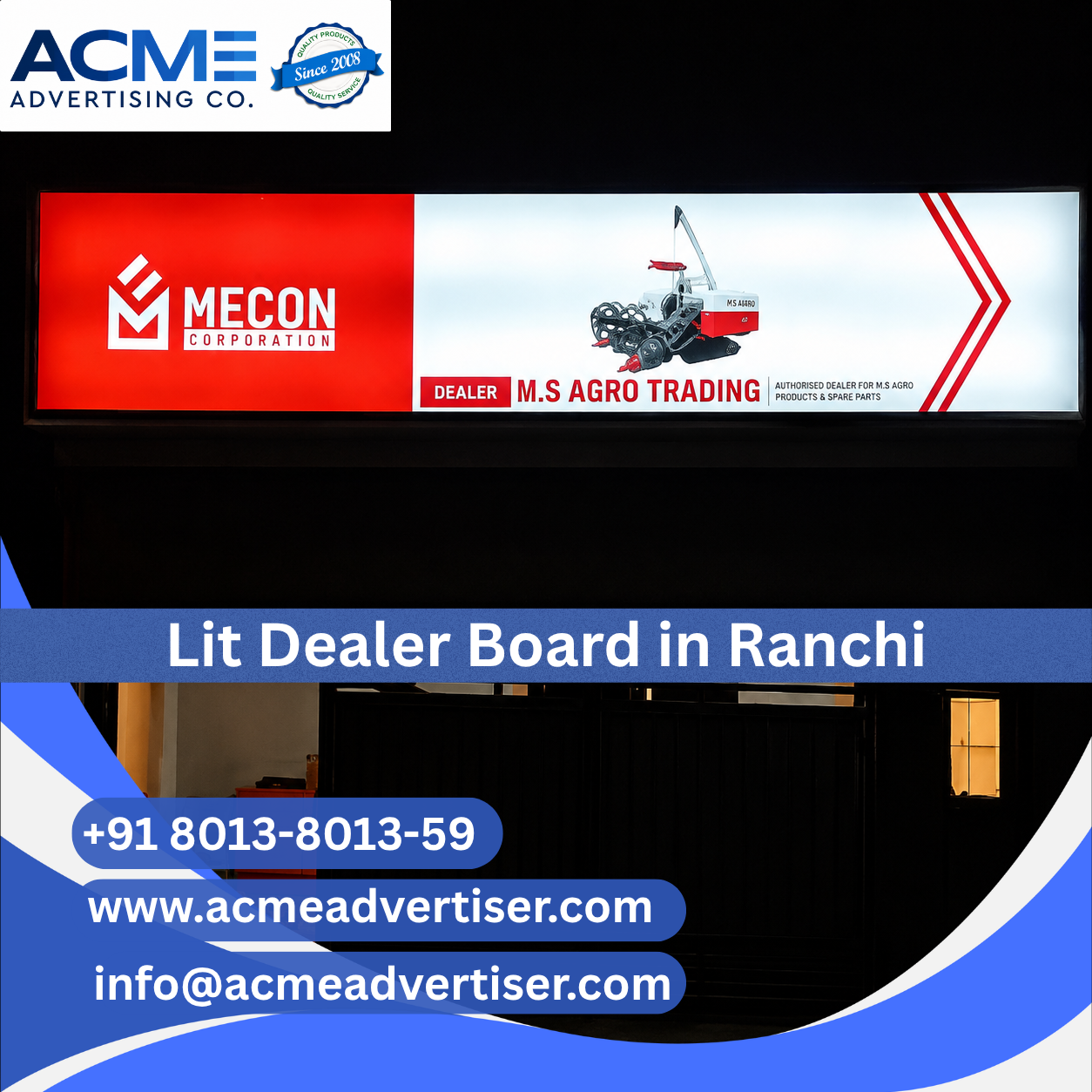 Lit Dealer Board Advertising Company Ranchi - 