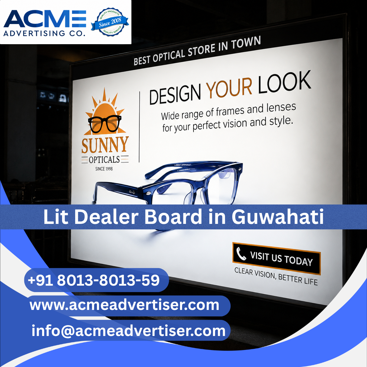 Lit Dealer Board Advertising Agency in Guwahati - 