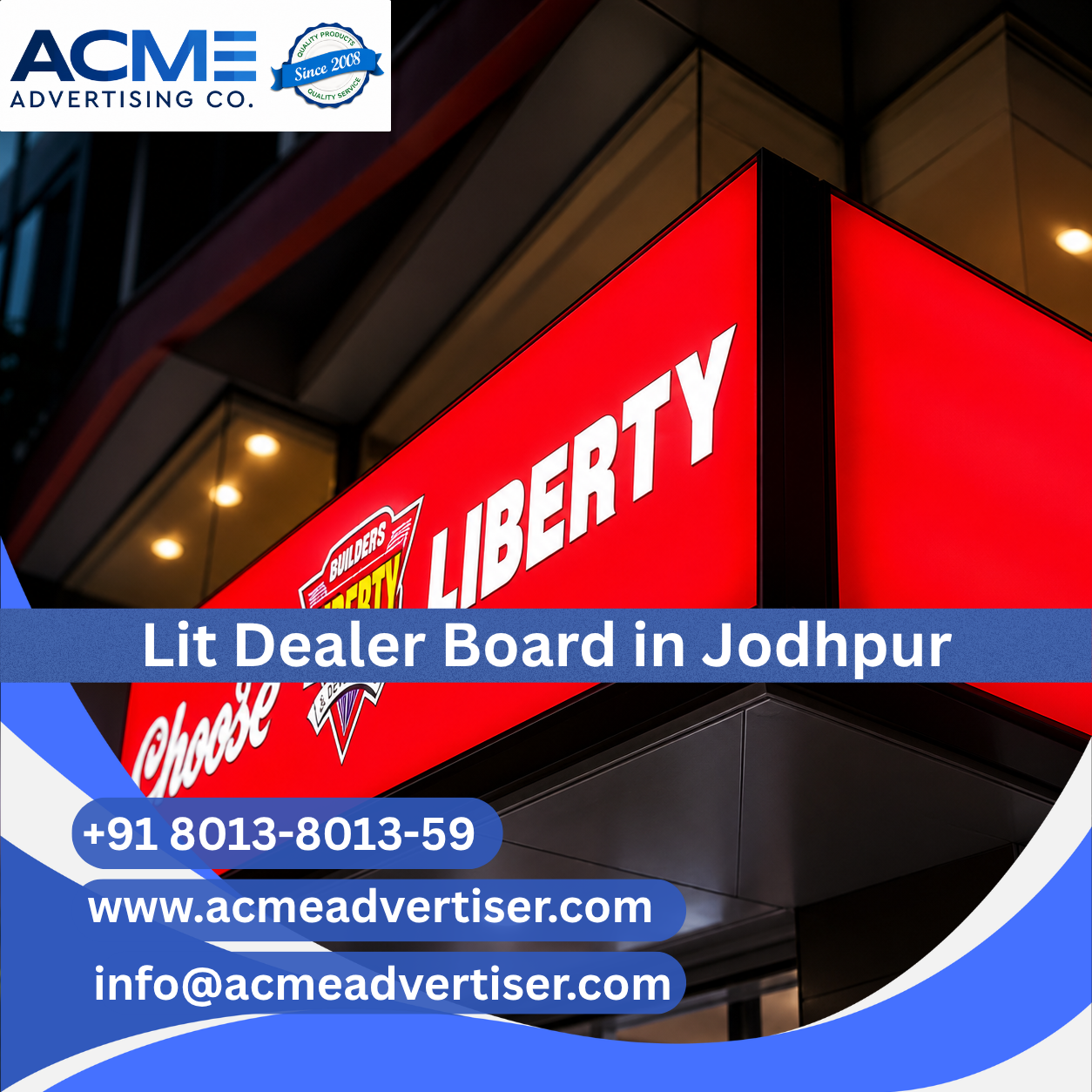 Lit Dealer Board Advertising Company in Jodhpur - 