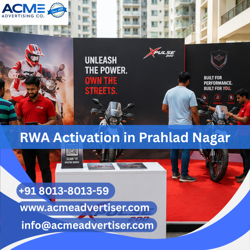 RWA Activation Company in Prahlad Nagar conducting residential society branding and community engagement activities