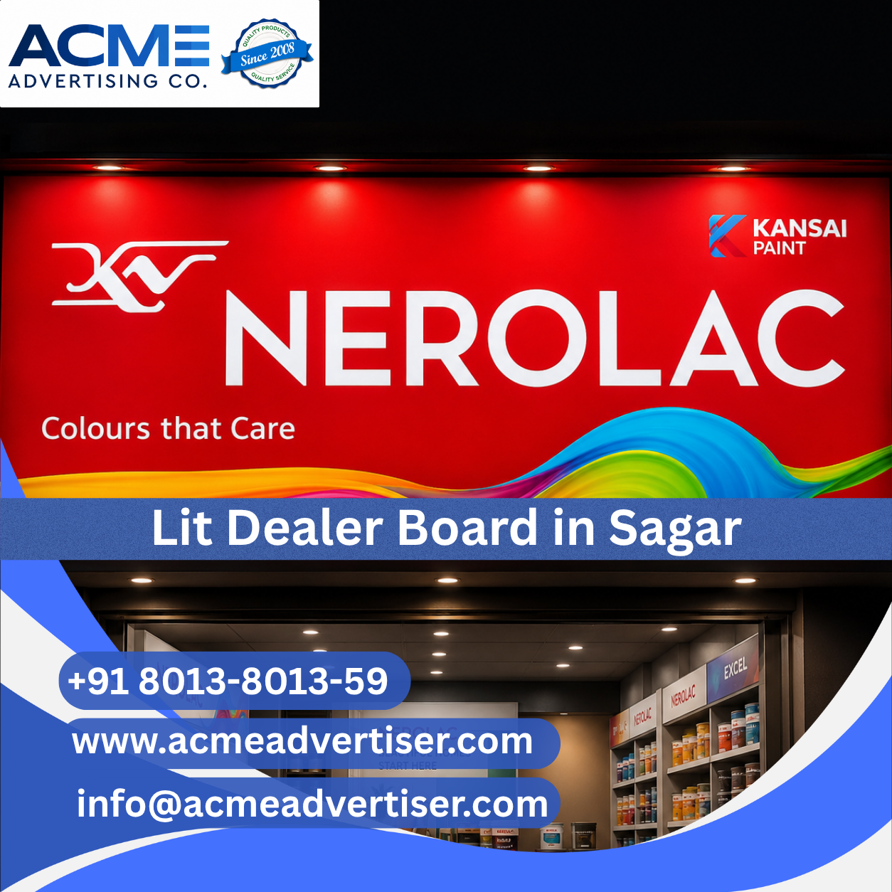 Lit Dealer Board Advertising Agency in Sagar - 