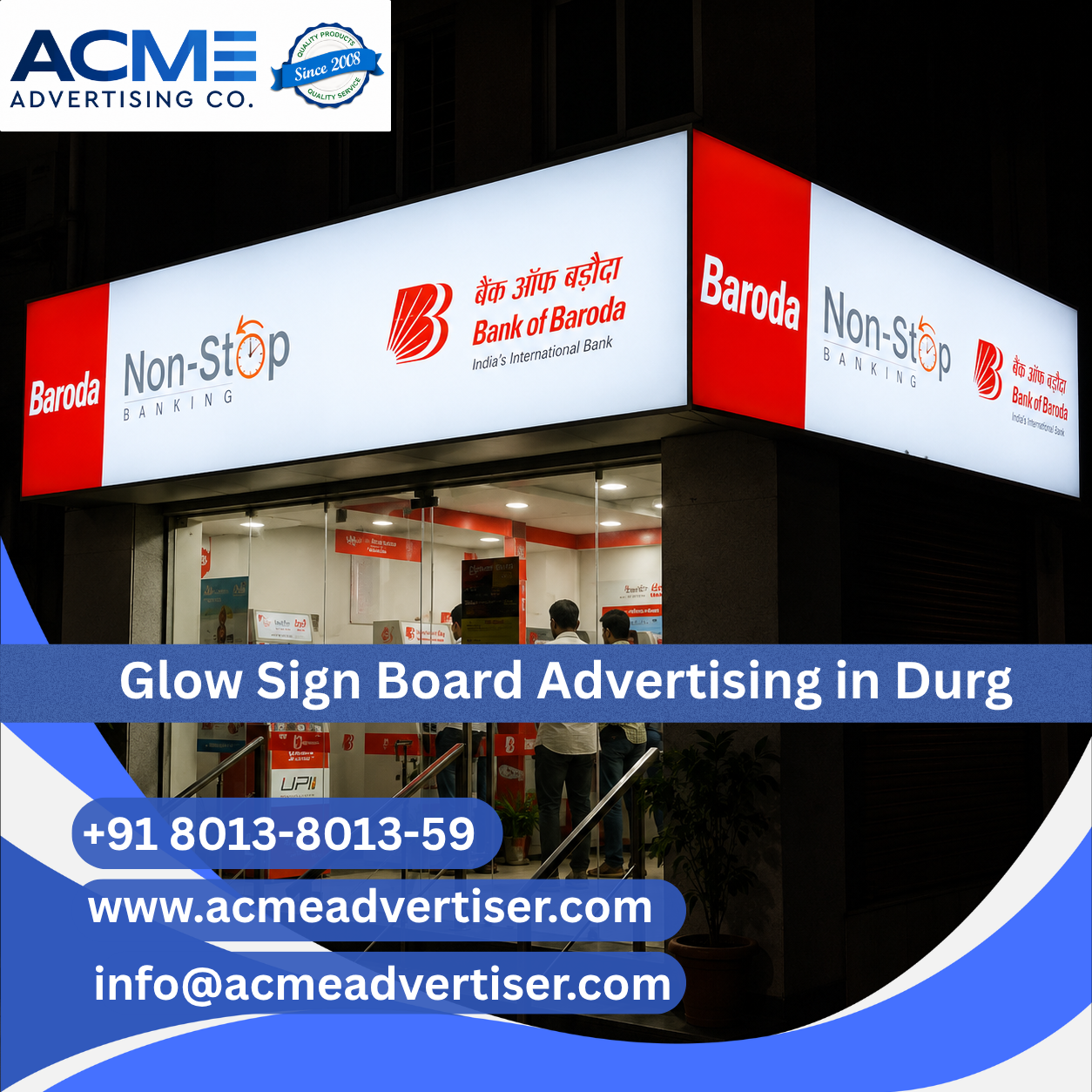 Glow Sign Board Advertising Agency in Durg - 
