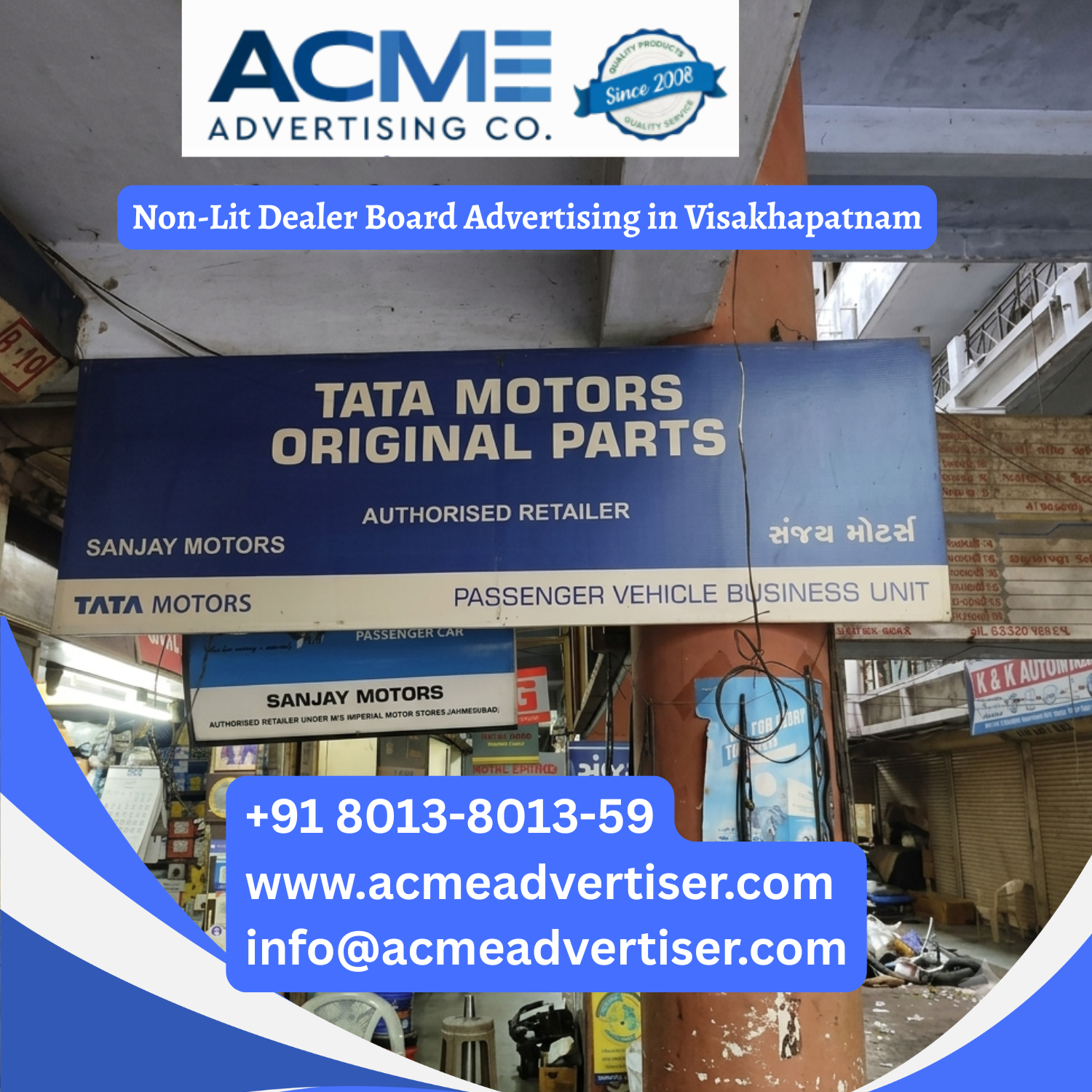 Non-Lit Dealer Board Advertising in Visakhapatnam - 