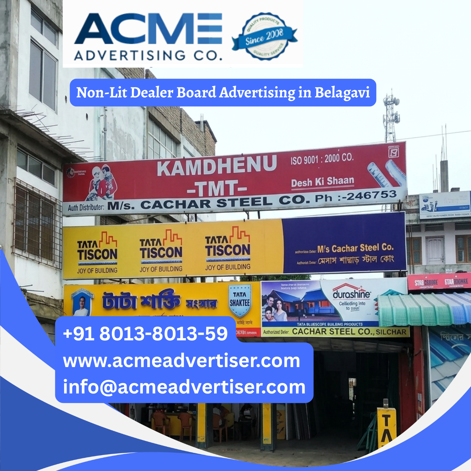 Non-Lit Dealer Board Advertising in Belagavi - 