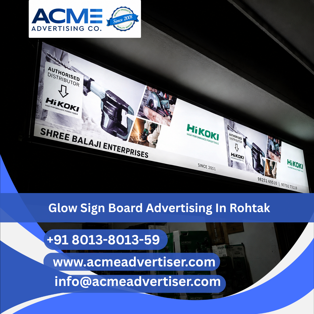 Glow Sign Board Advertising Company In Rohtak - 