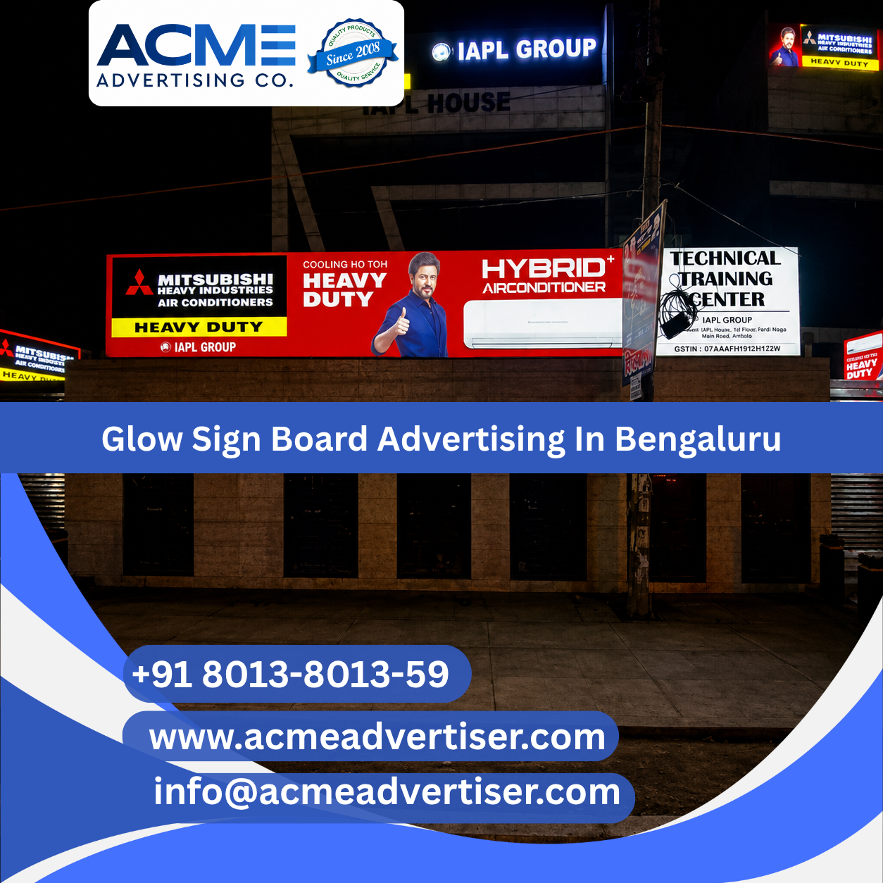 Glow Sign Board Advertising Company In Bengaluru - 