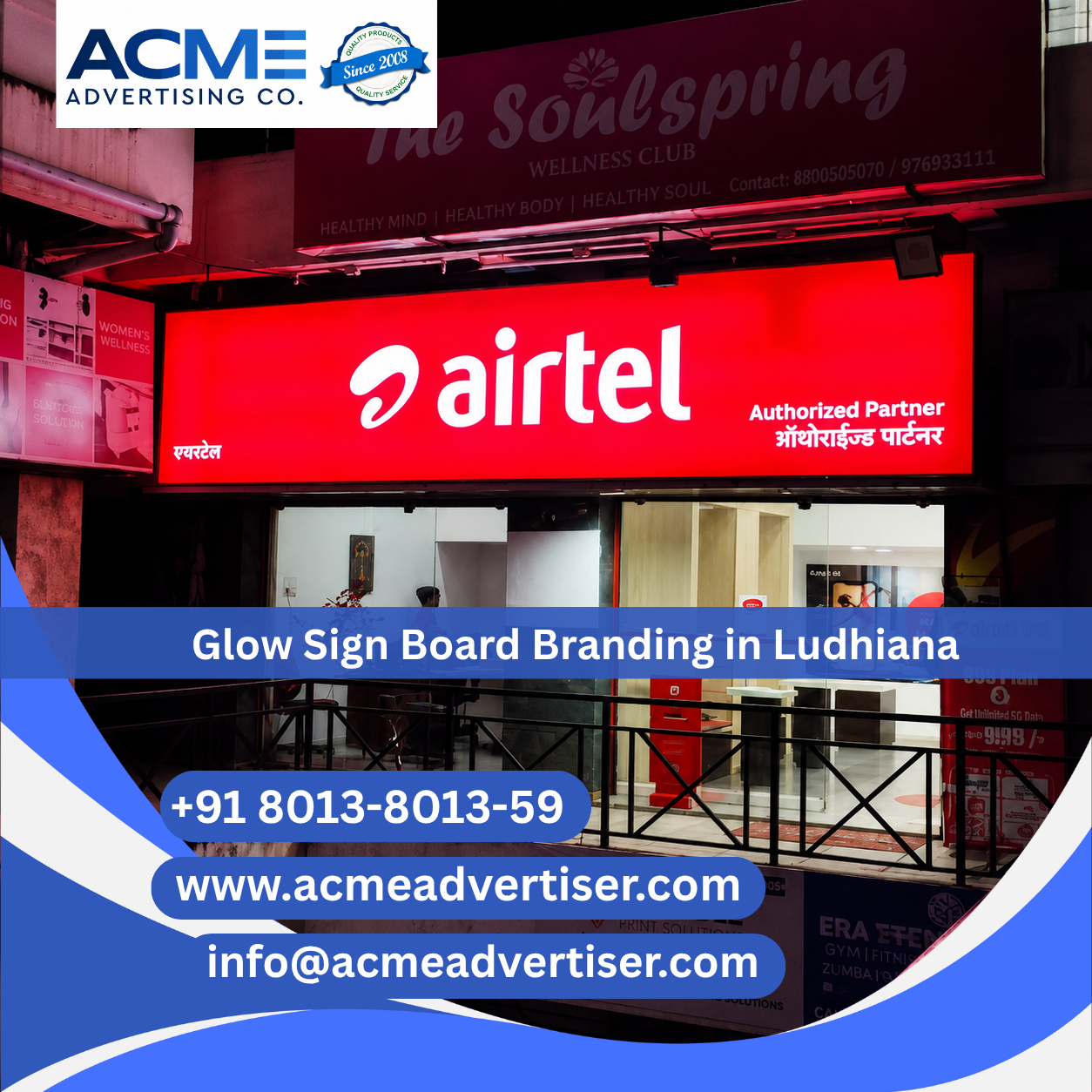 Lit Dealer Board Branding Company in Ludhiana - 