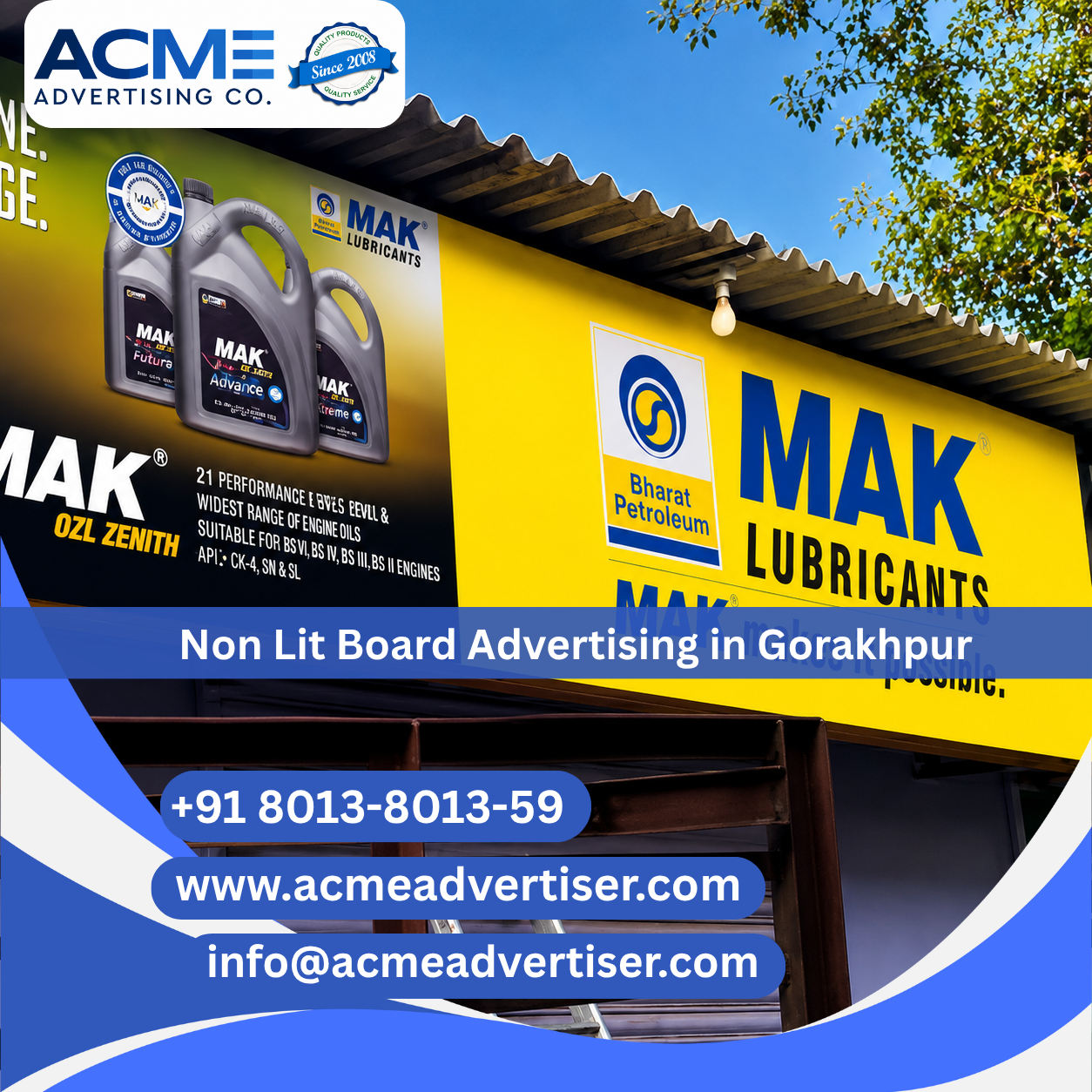 Non-Lit Dealer Board Advertising in Gorakhpur - 