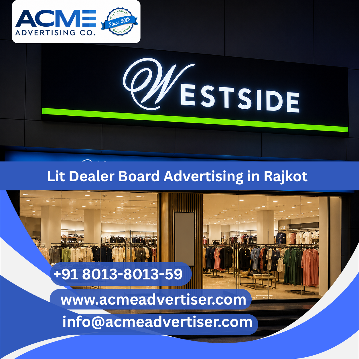Lit Dealer Board Advertising Agency in Rajkot - 