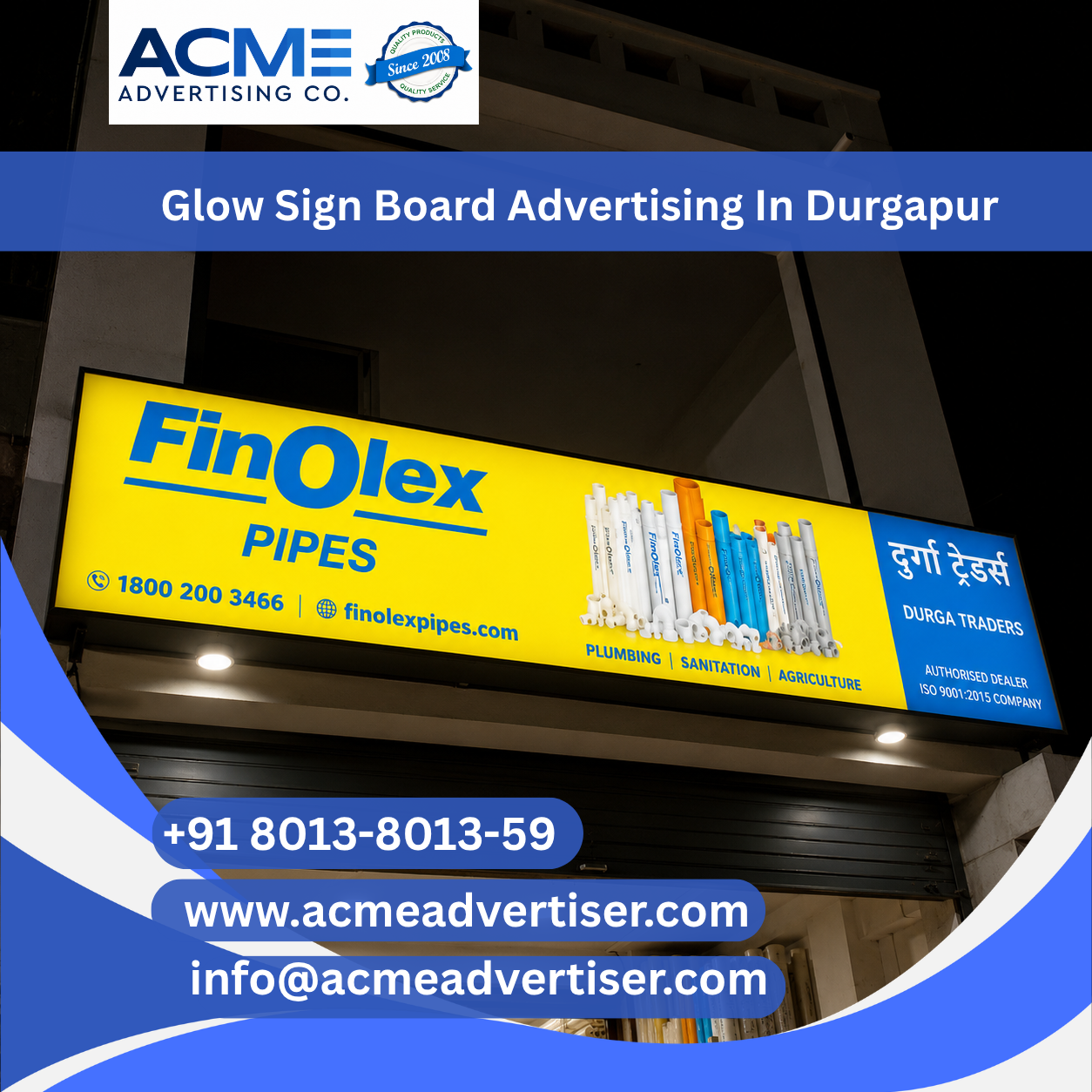 Glow Sign Board Advertising Company In Durgapur - 