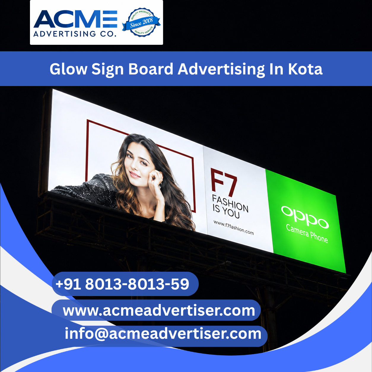 Glow Sign Board Advertising Company In Kota - 