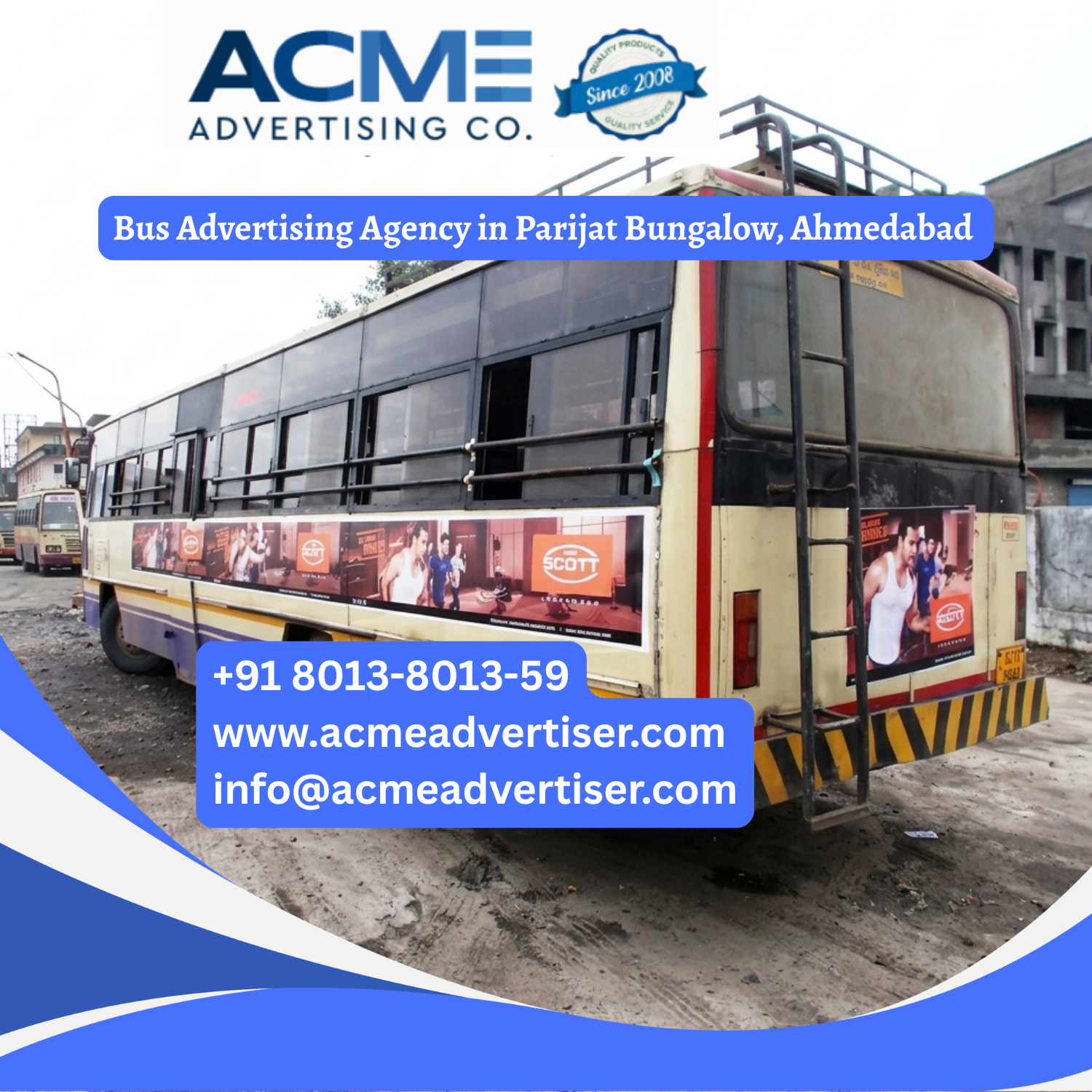Bus Advertising Agency in Parijat Bungalow, Ahmedabad - 