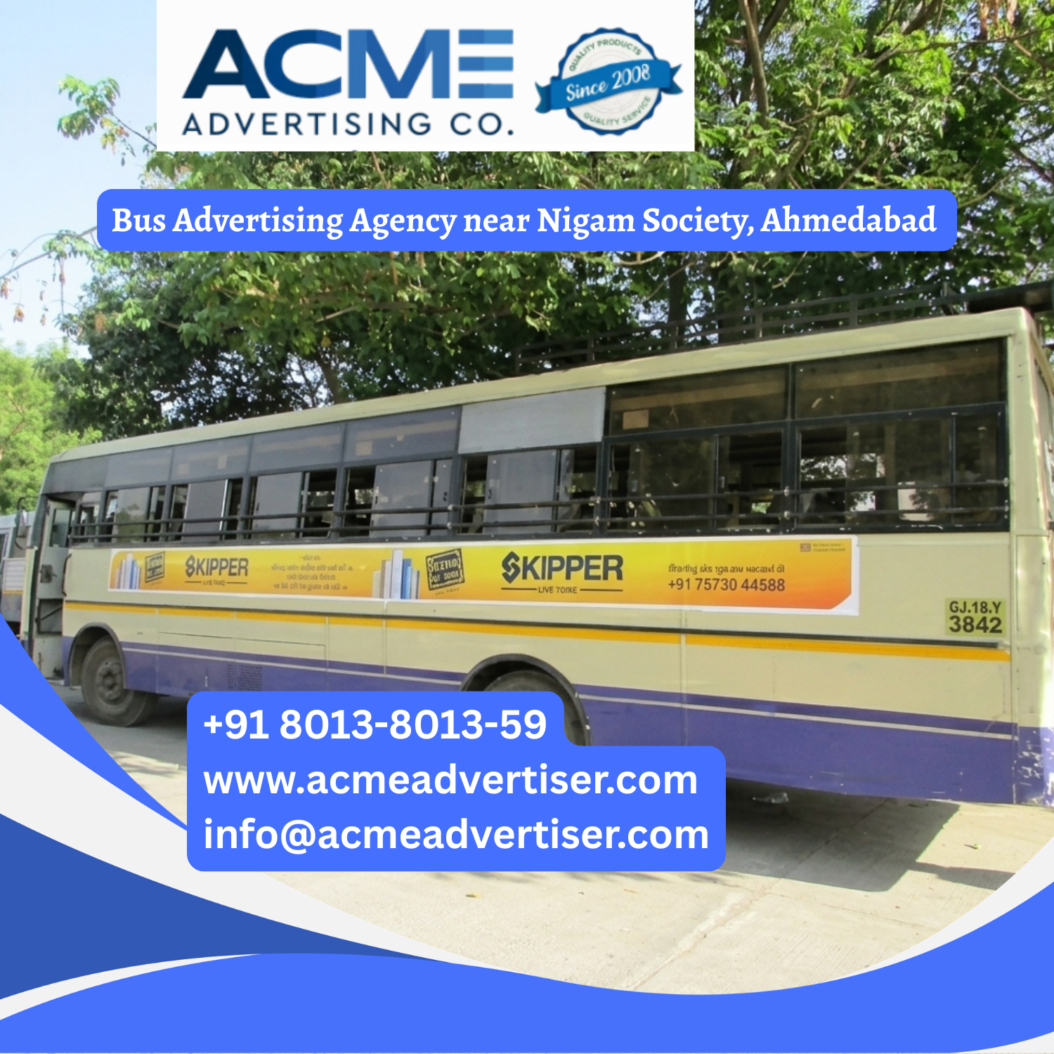 Bus Advertising Agency near Nigam Society, Ahmedabad - 