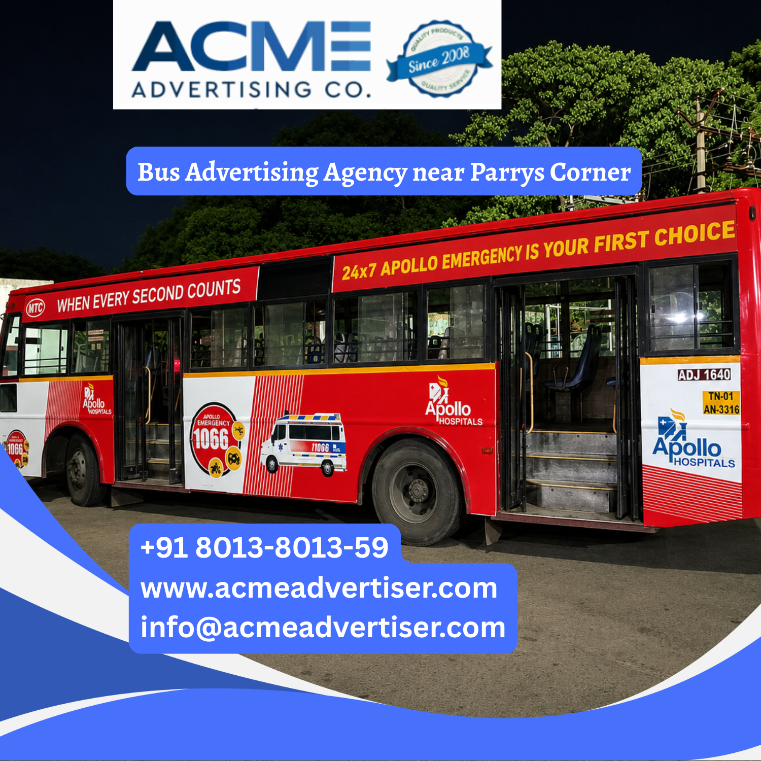 Bus Advertising Agency near Parrys Corner - 