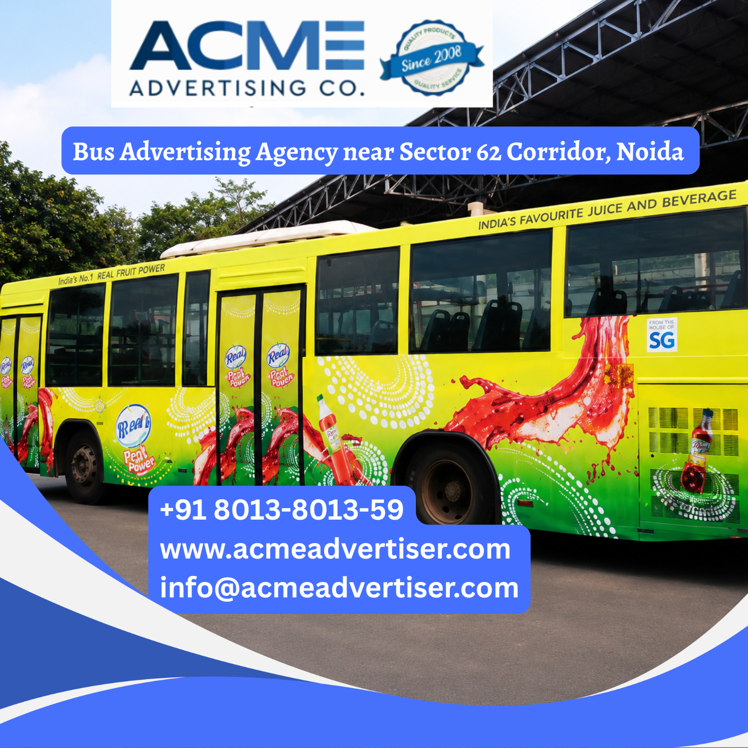 Bus Advertising Agency near Sector 62 Corridor, Noida - 