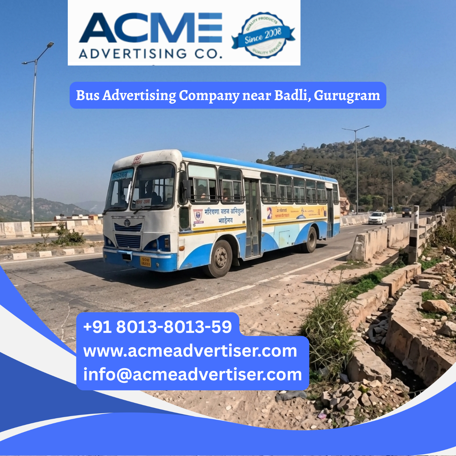 Bus Advertising Company near Badli, Gurugram - 