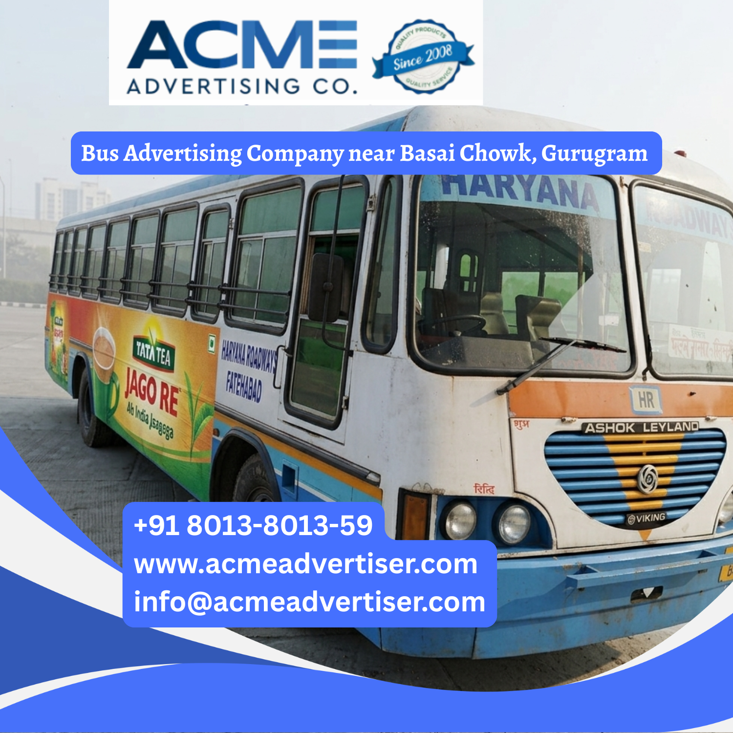 Bus Advertising Company near Basai Chowk, Gurugram - 