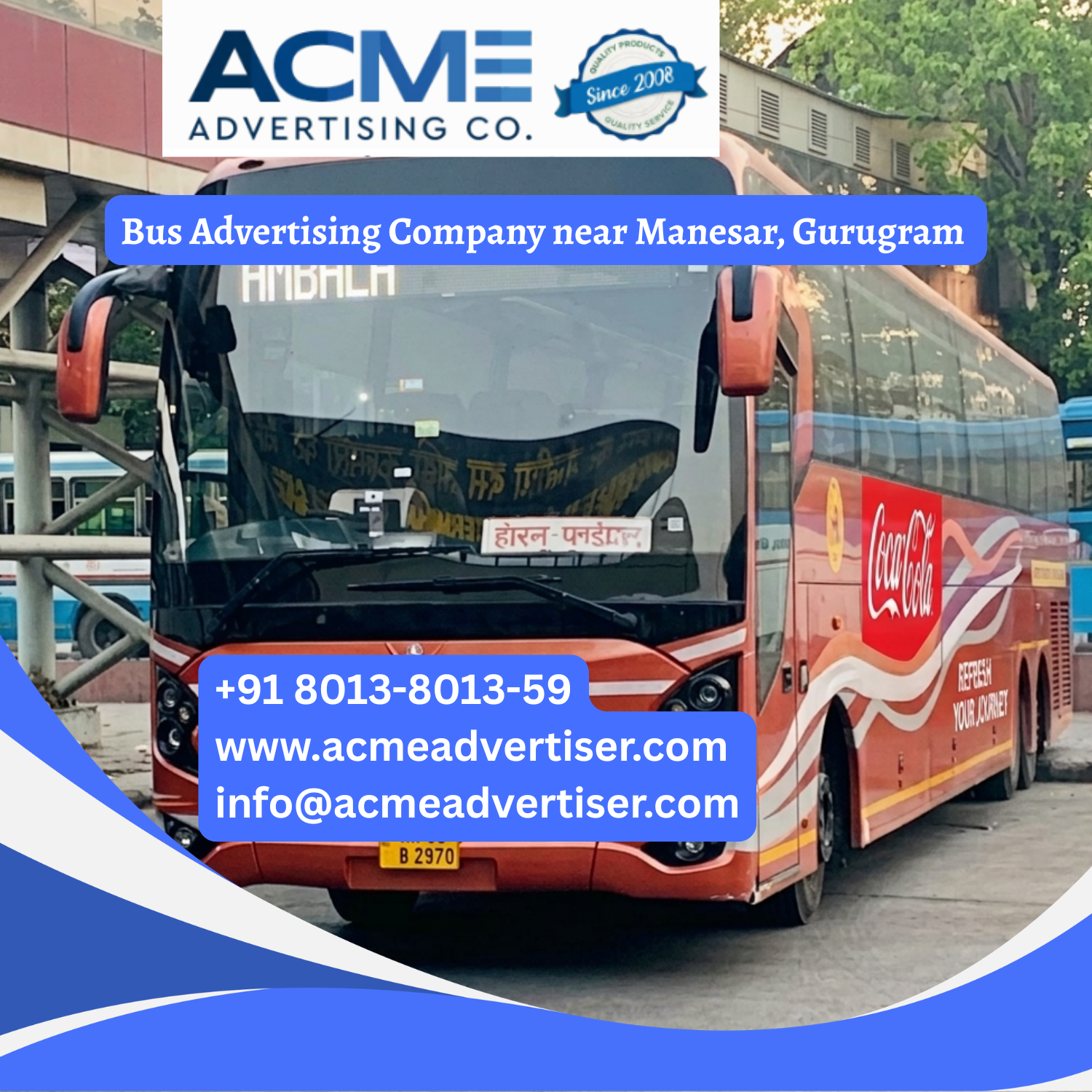 Bus Advertising Company near Manesar, Gurugram - 