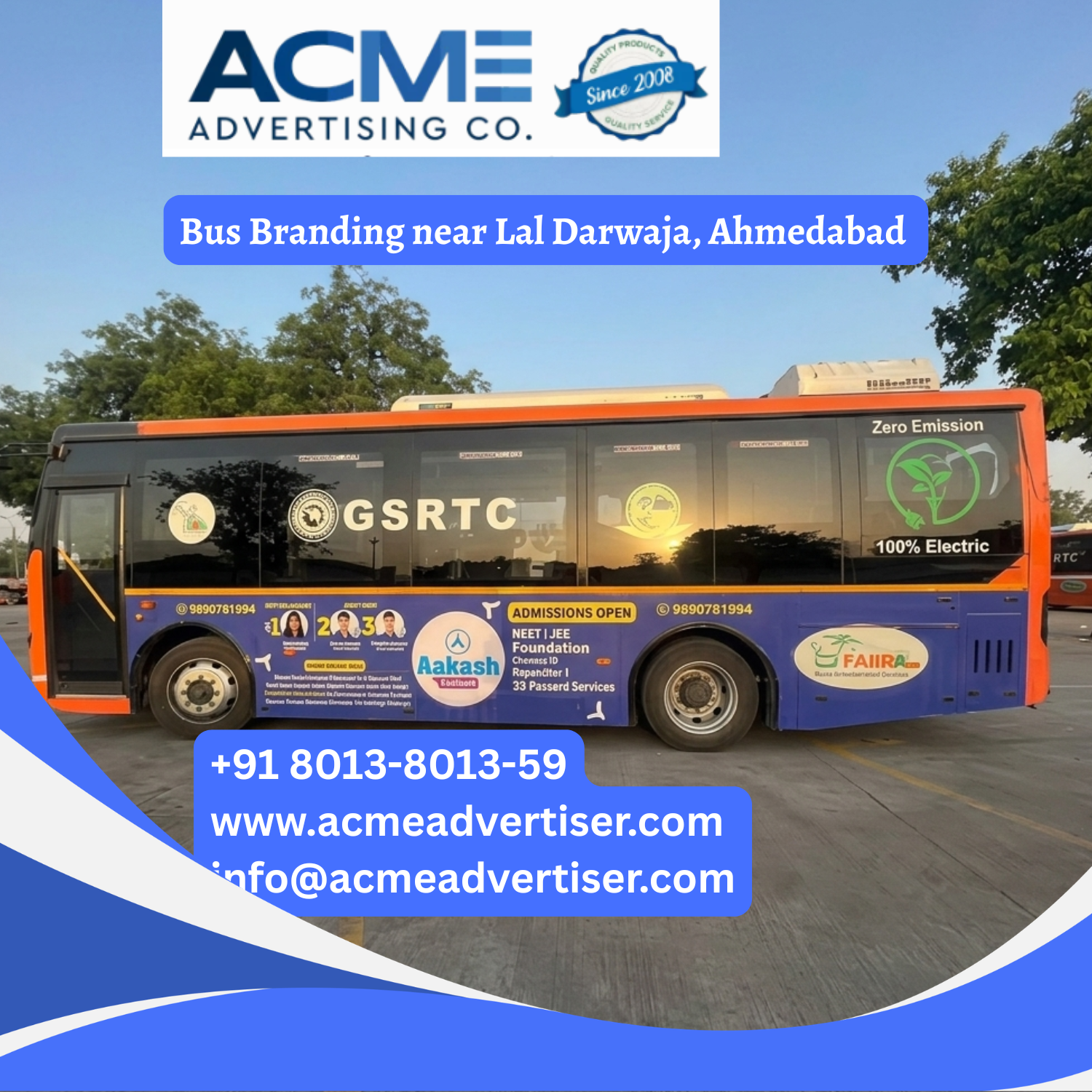 Bus Branding near Lal Darwaja, Ahmedabad - 