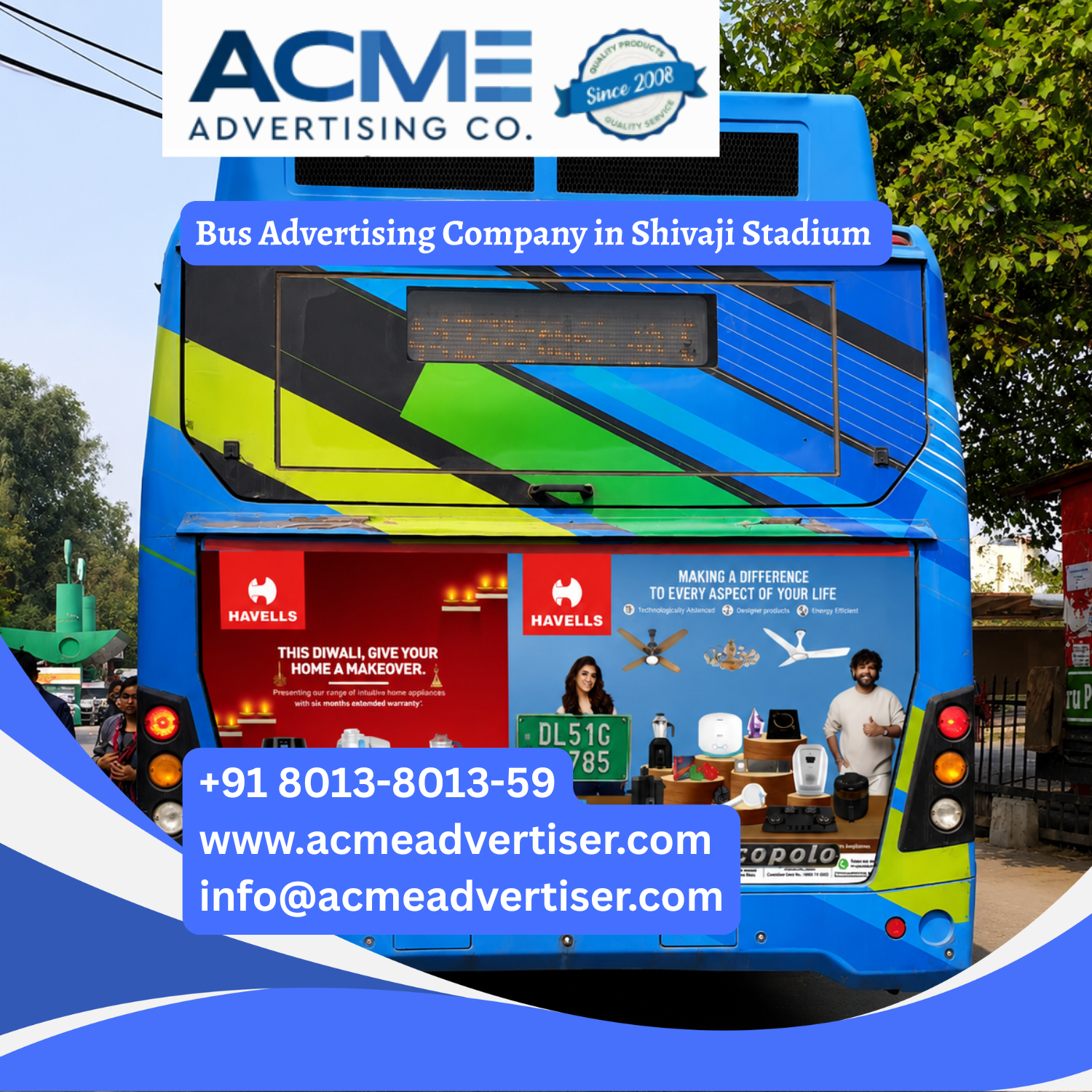 Bus Advertising Company in Shivaji Stadium - 