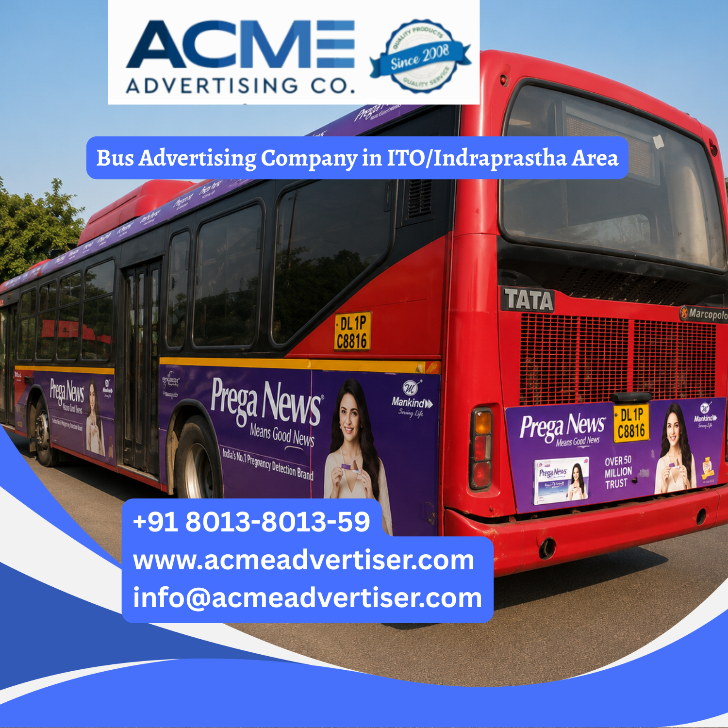 Bus Advertising Company in ITO/Indraprastha Area - 