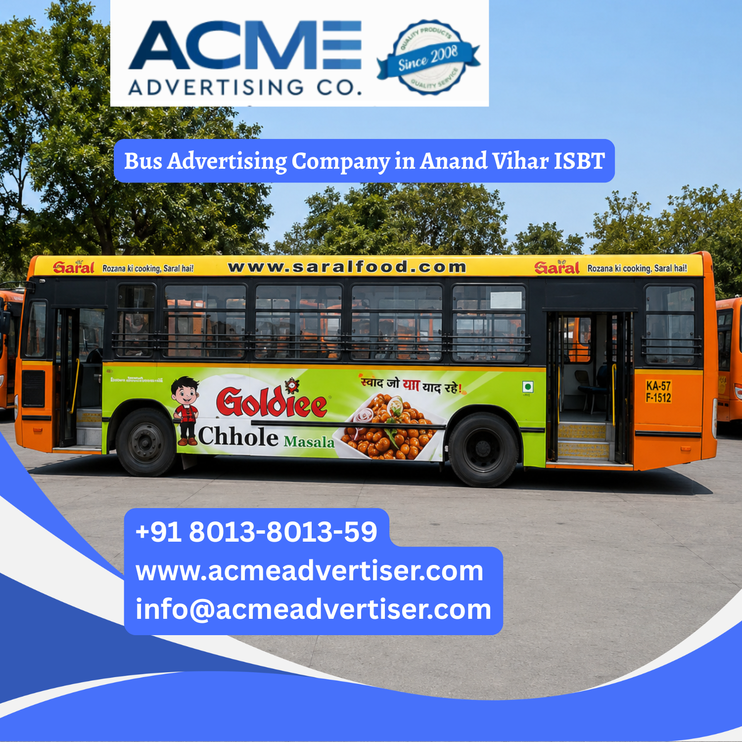 Bus Advertising Company in Anand Vihar ISBT - 