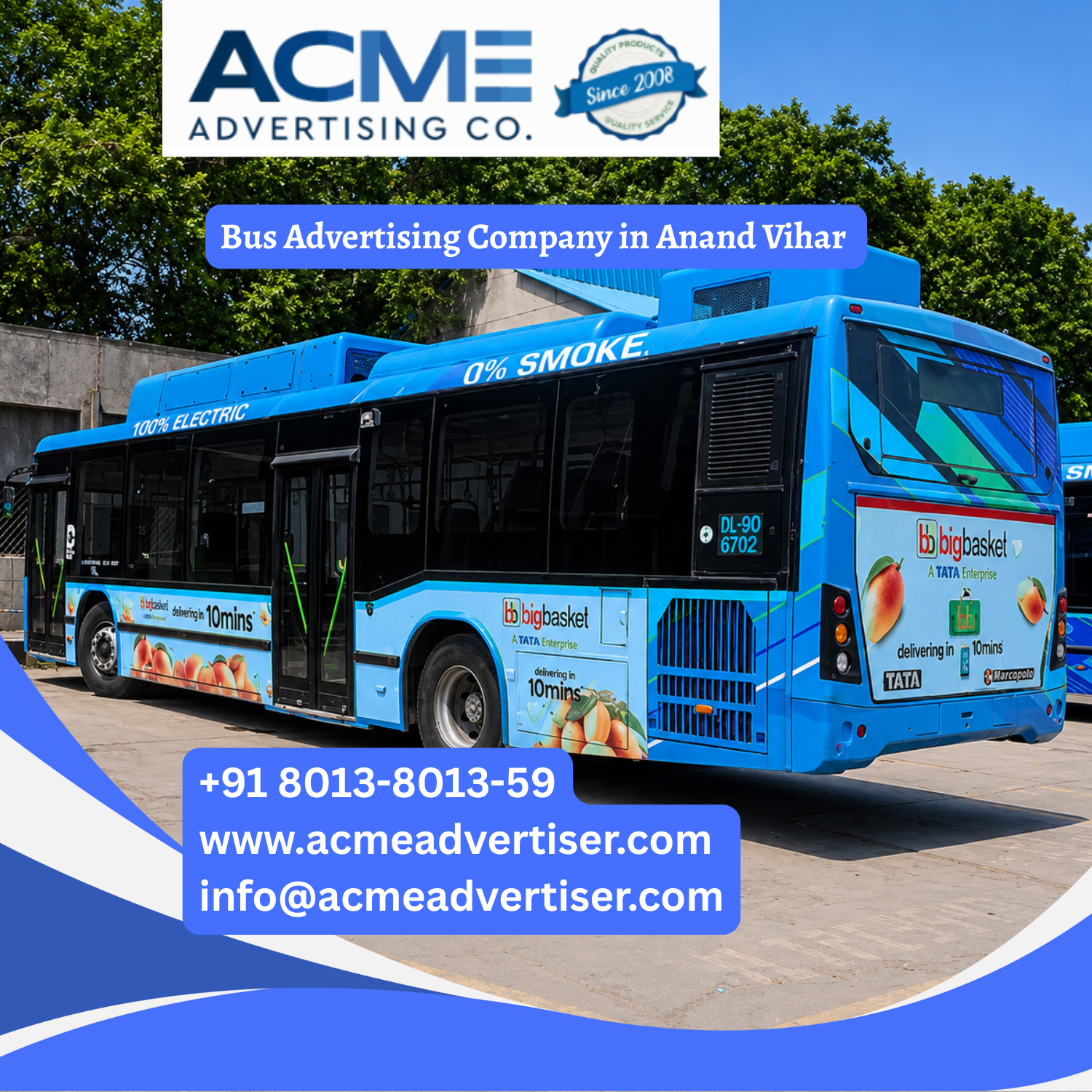 Bus Advertising Company in Anand Vihar - 