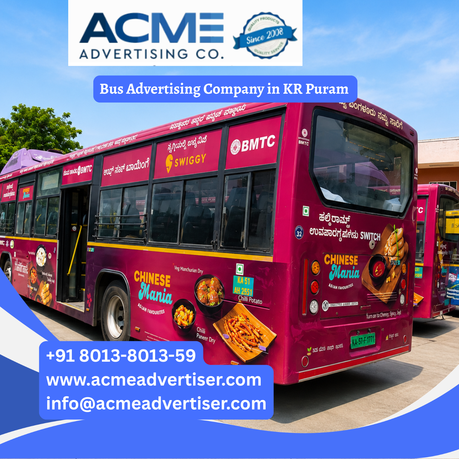 Bus Advertising Company in KR Puram - 