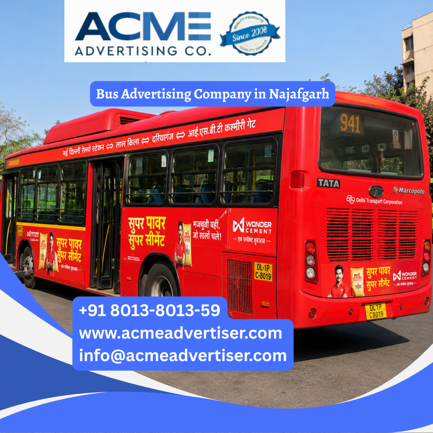 Bus Advertising Company in Najafgarh - 
