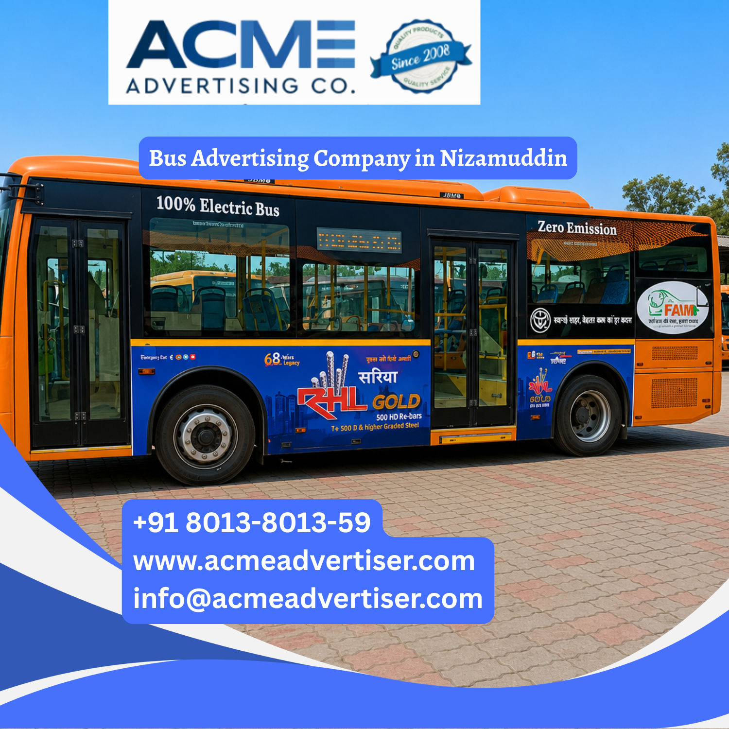 Bus Advertising Company in Nizamuddin - 