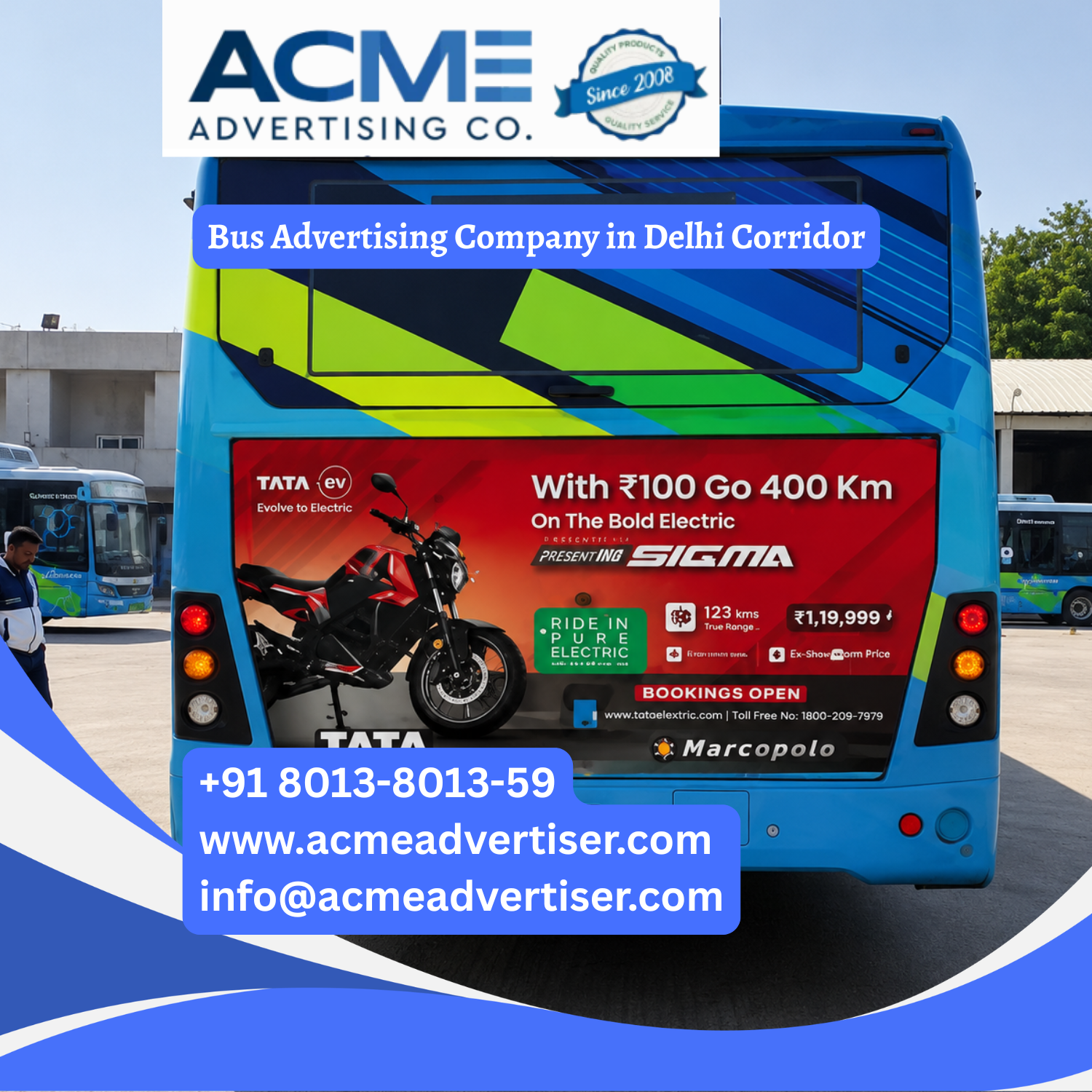 Bus Advertising Company in Delhi Corridor - 