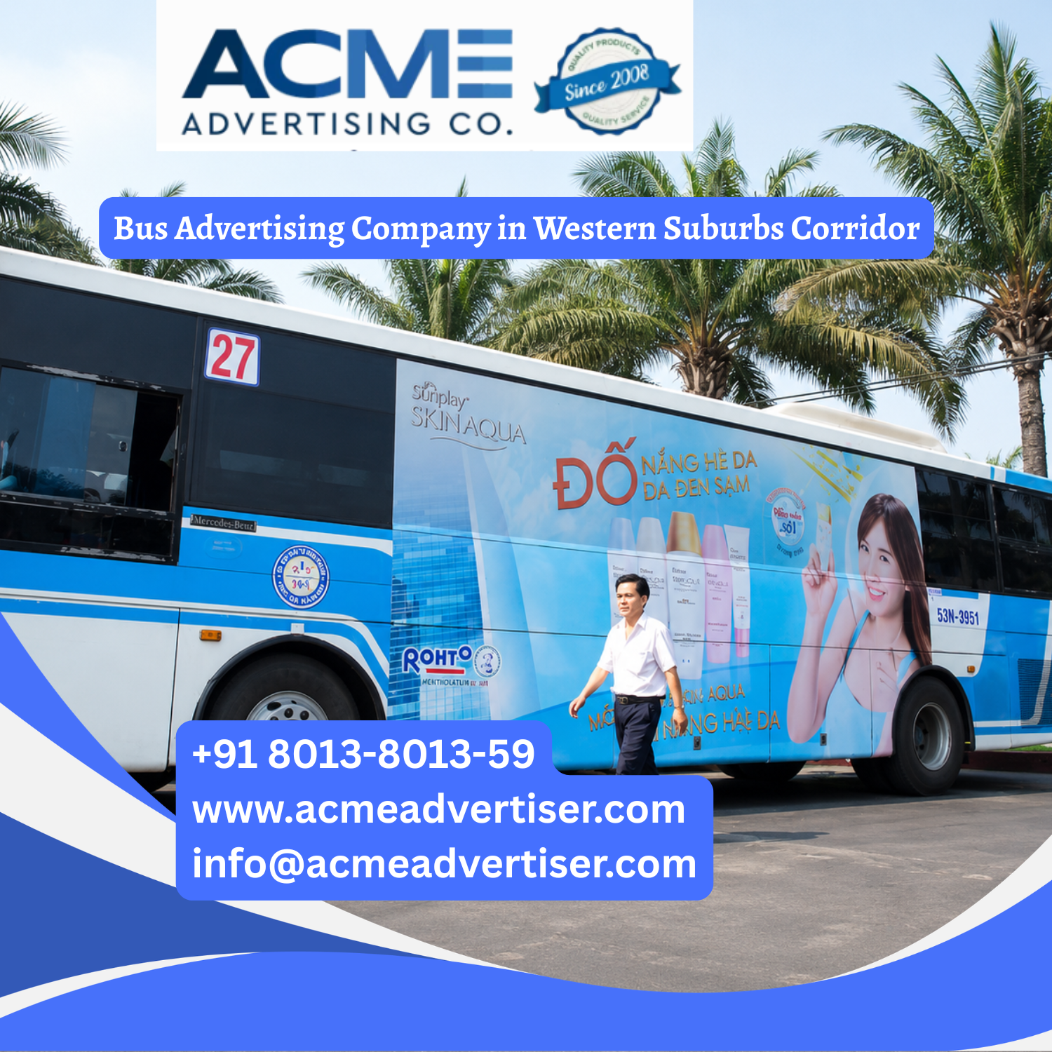 Bus Advertising Company in Western Suburbs Corridor - 