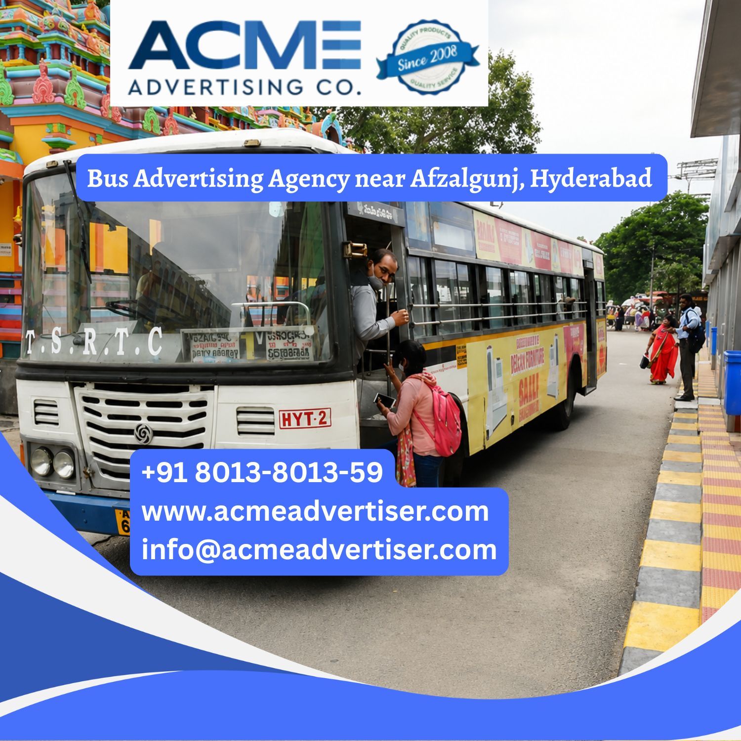Bus Advertising Agency near Afzalgunj, Hyderabad - 
