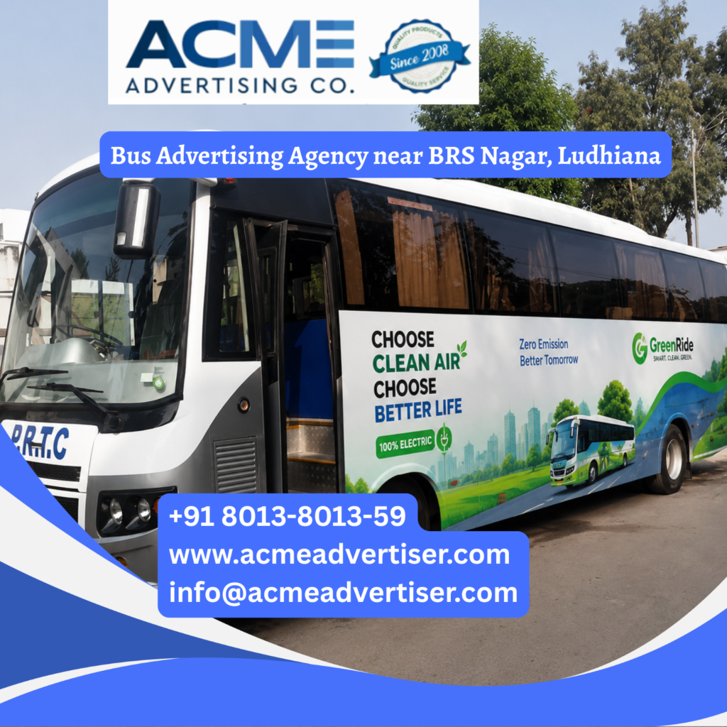 Bus advertising near BRS Nagar, Ludhiana featuring branded transit buses traveling through Ferozepur Road, Sarabha Nagar, Pakhowal Road, PAU, and major commercial corridors.
Bus Advertising Company near Villivakkam, Chennai