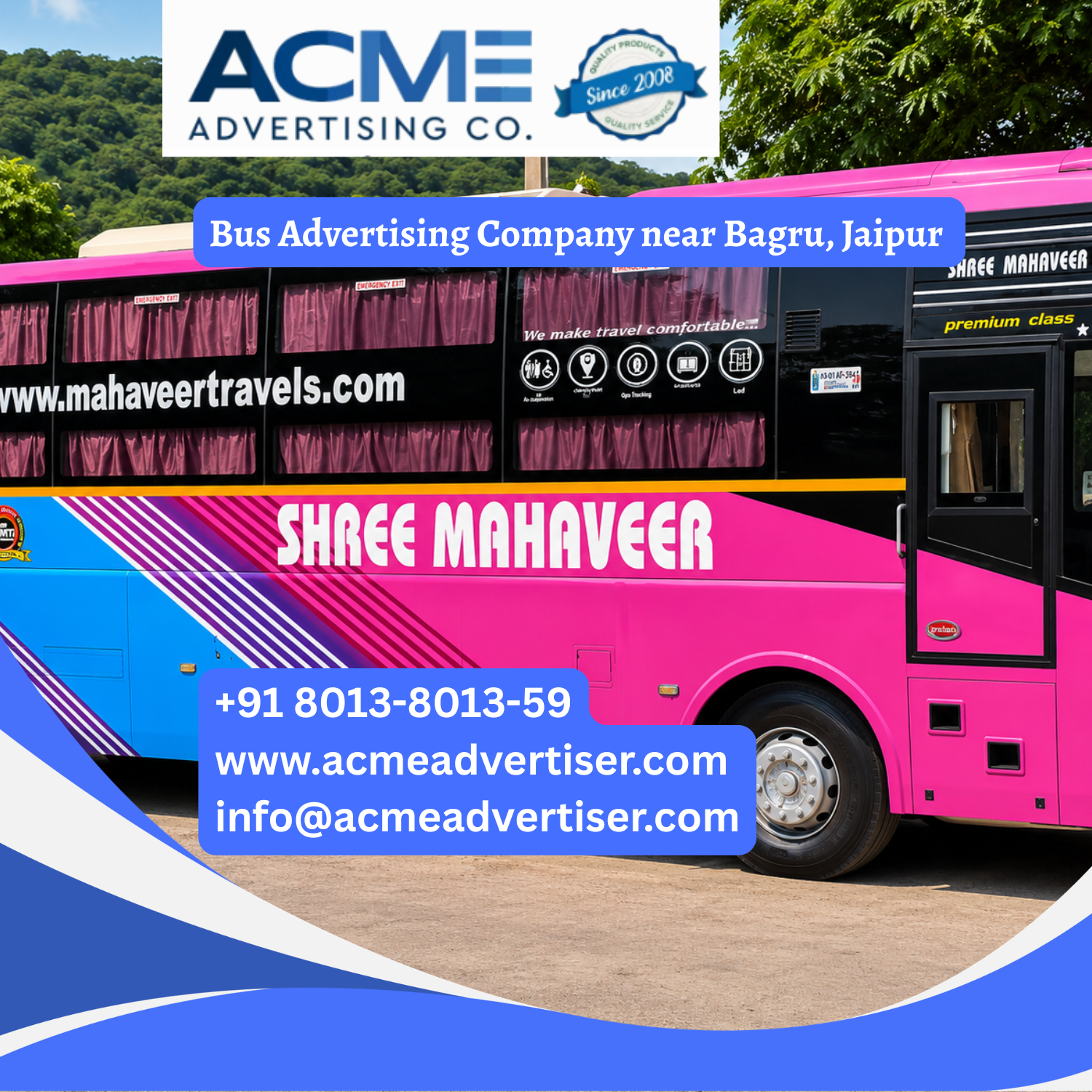 Bus Advertising Company near Bagru, Jaipur - 