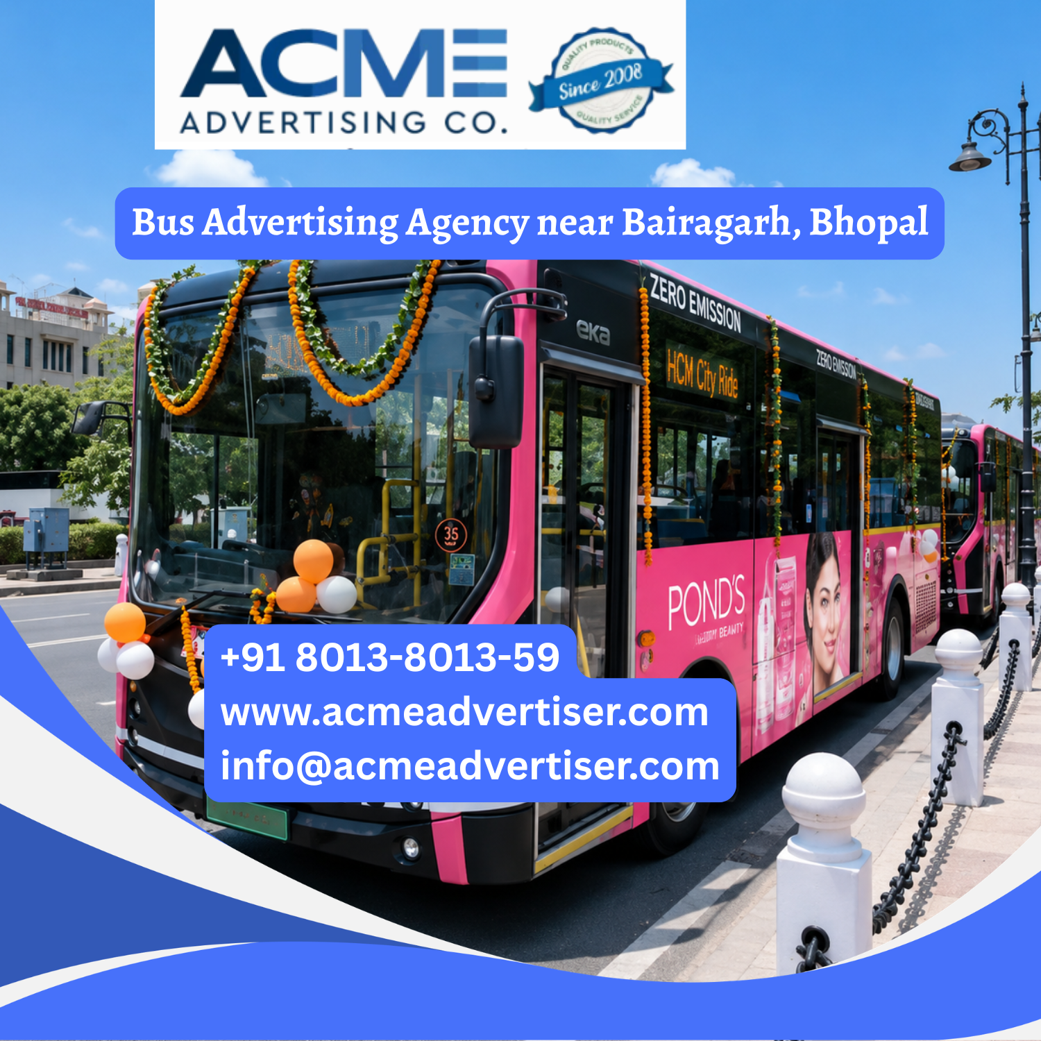 Bus Advertising Agency near Bairagarh, Bhopal - 