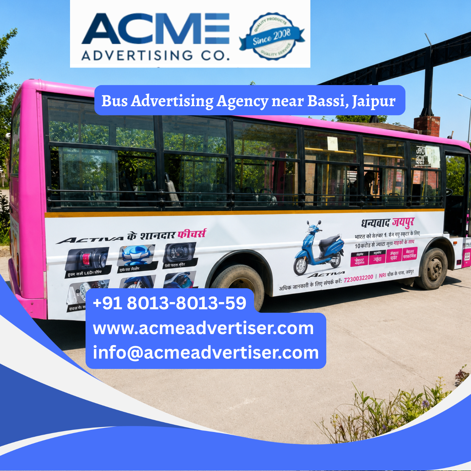Bus Advertising Agency near Bassi, Jaipur - 