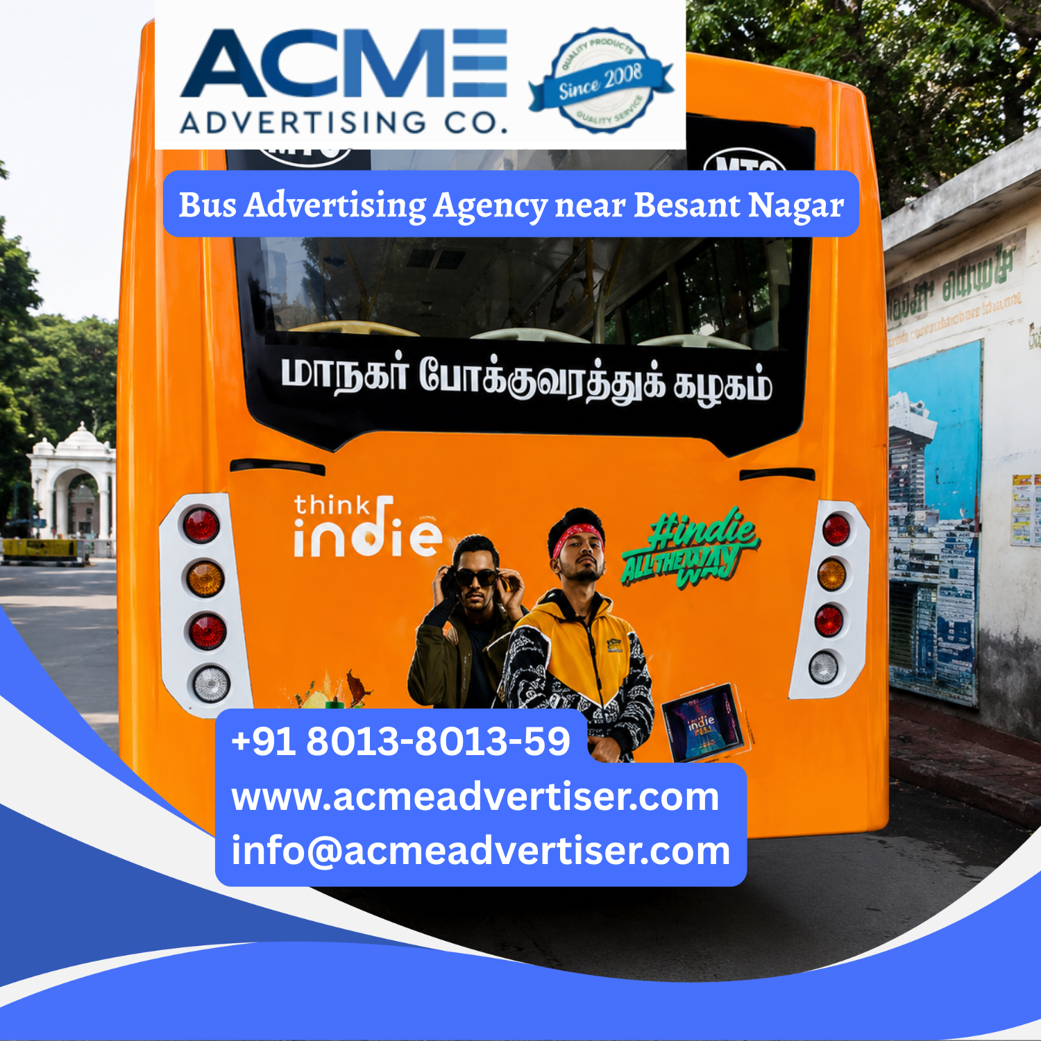 Bus Advertising Agency near Besant Nagar - 