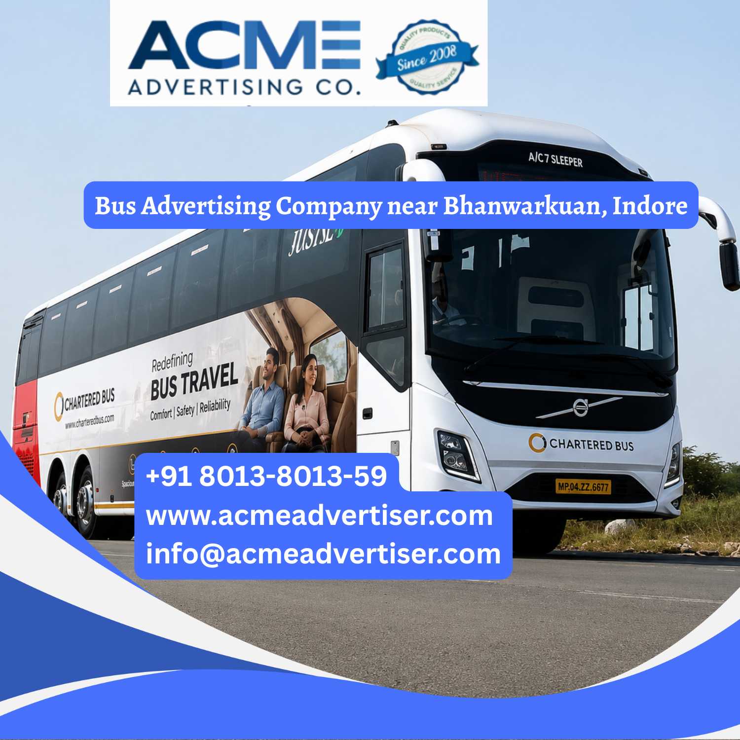 Bus Advertising Company near Bhanwarkuan, Indore - 