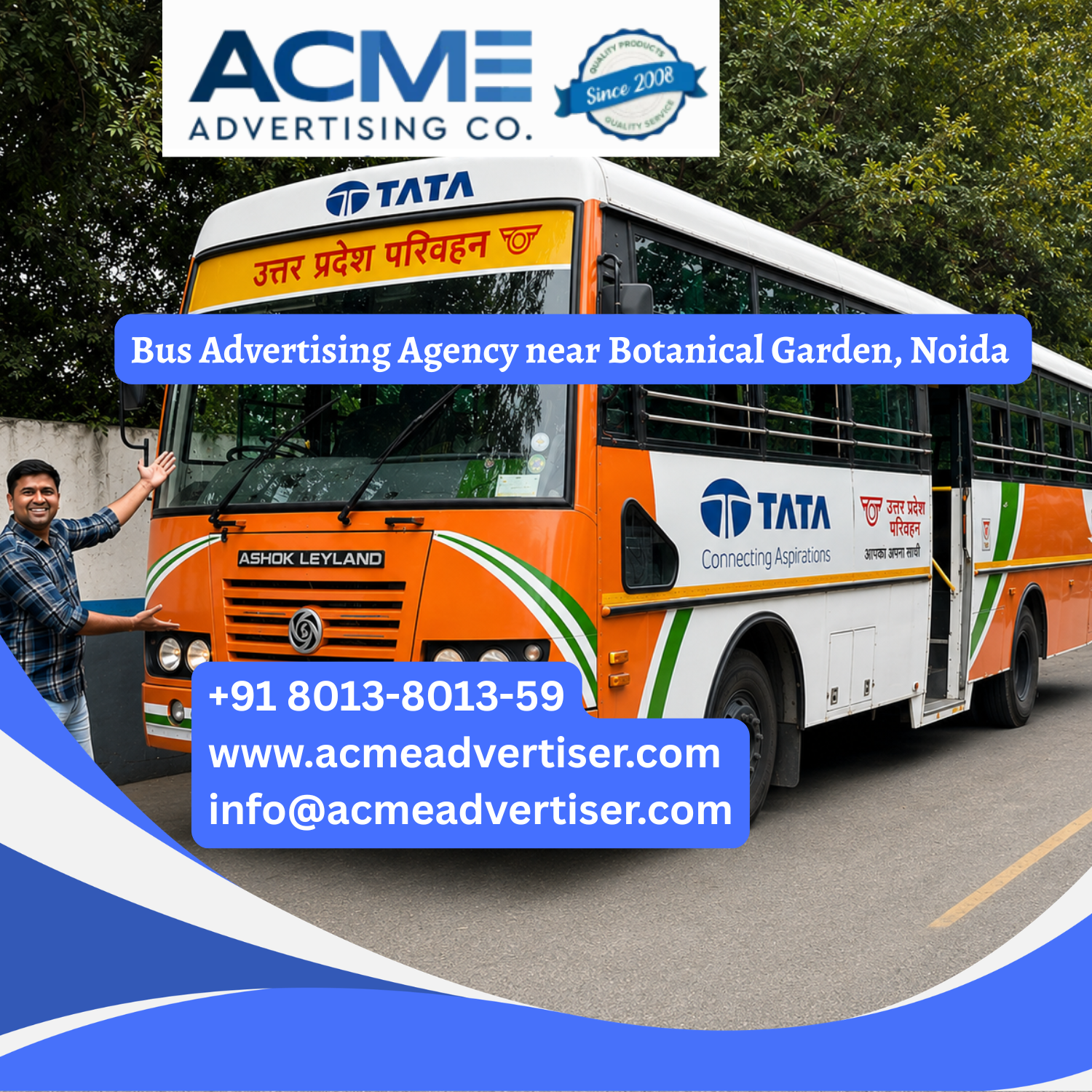 Bus Advertising Agency near Botanical Garden, Noida - 