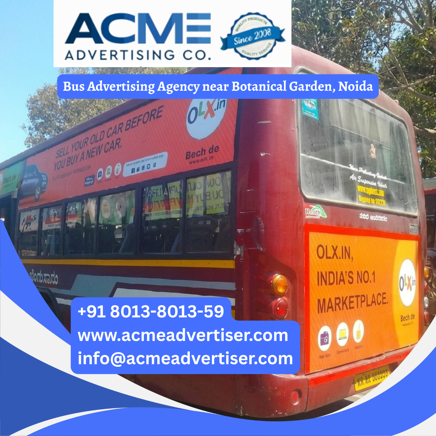 Bus Advertising Agency near Botanical Garden, Noida - 
