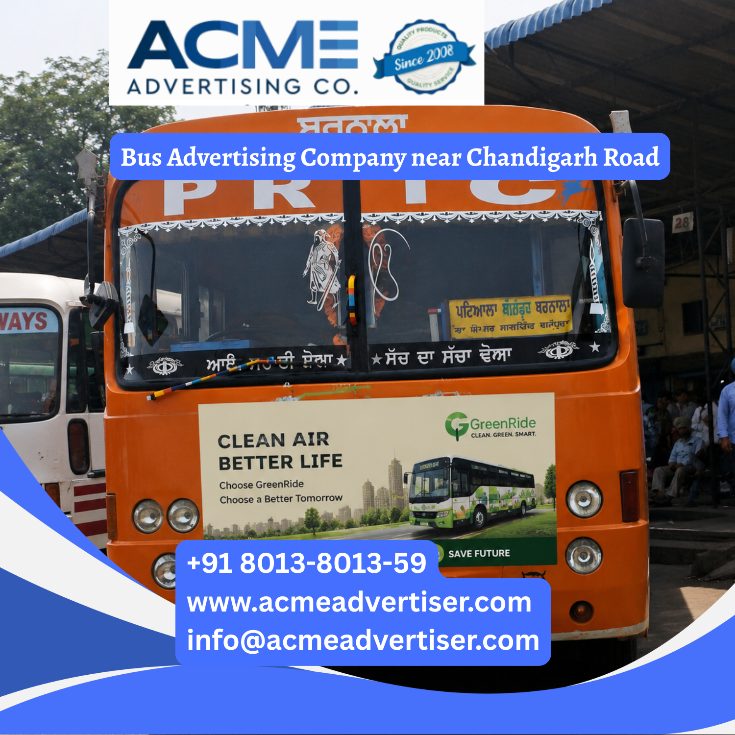 Bus Advertising Company near Chandigarh Road - 