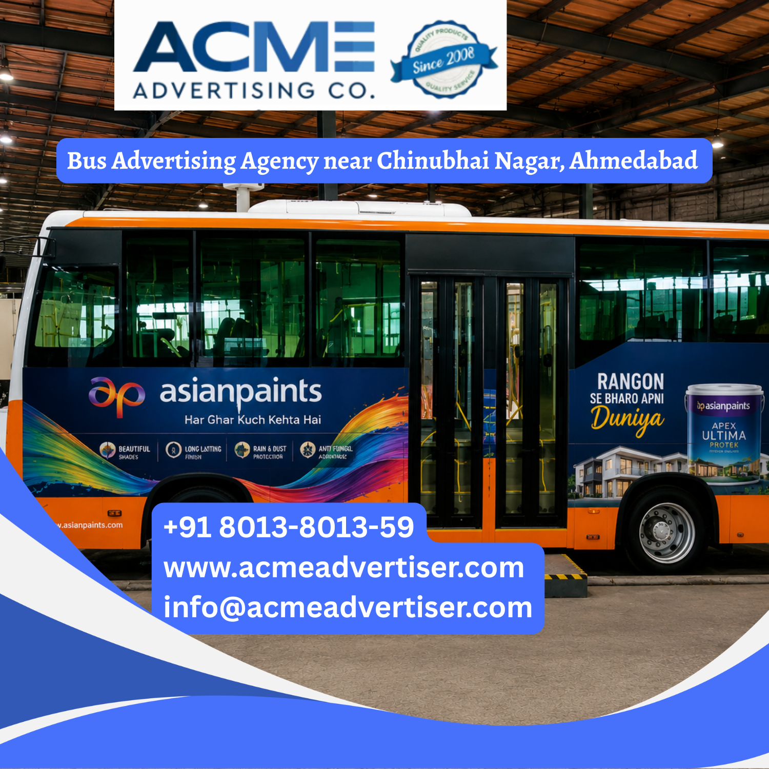 Bus Advertising Agency near Chinubhai Nagar, Ahmedabad - 