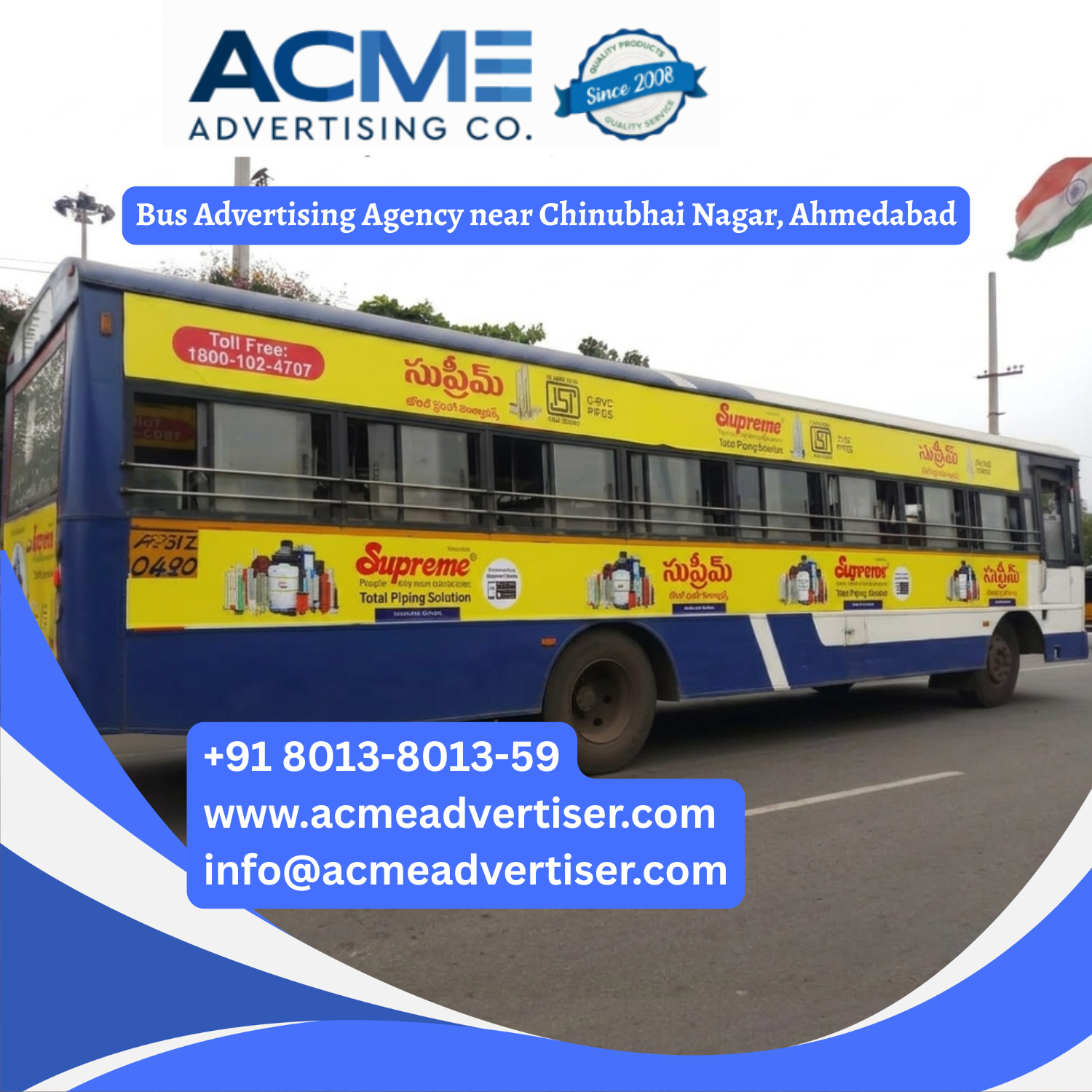 Bus Advertising Agency near Chinubhai Nagar, Ahmedabad - 