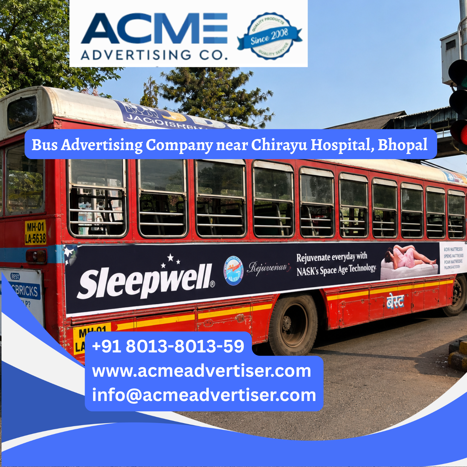 Bus Advertising Company near Chirayu Hospital, Bhopal - 