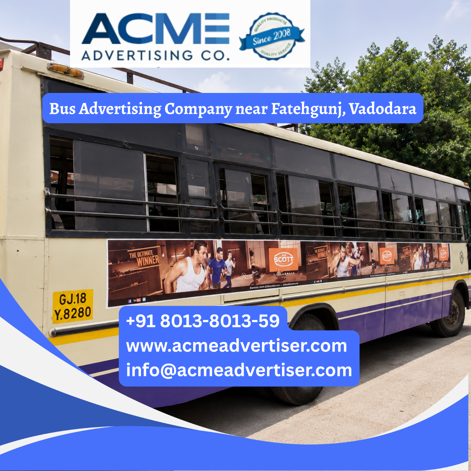 Bus Advertising Company near Fatehgunj, Vadodara - 