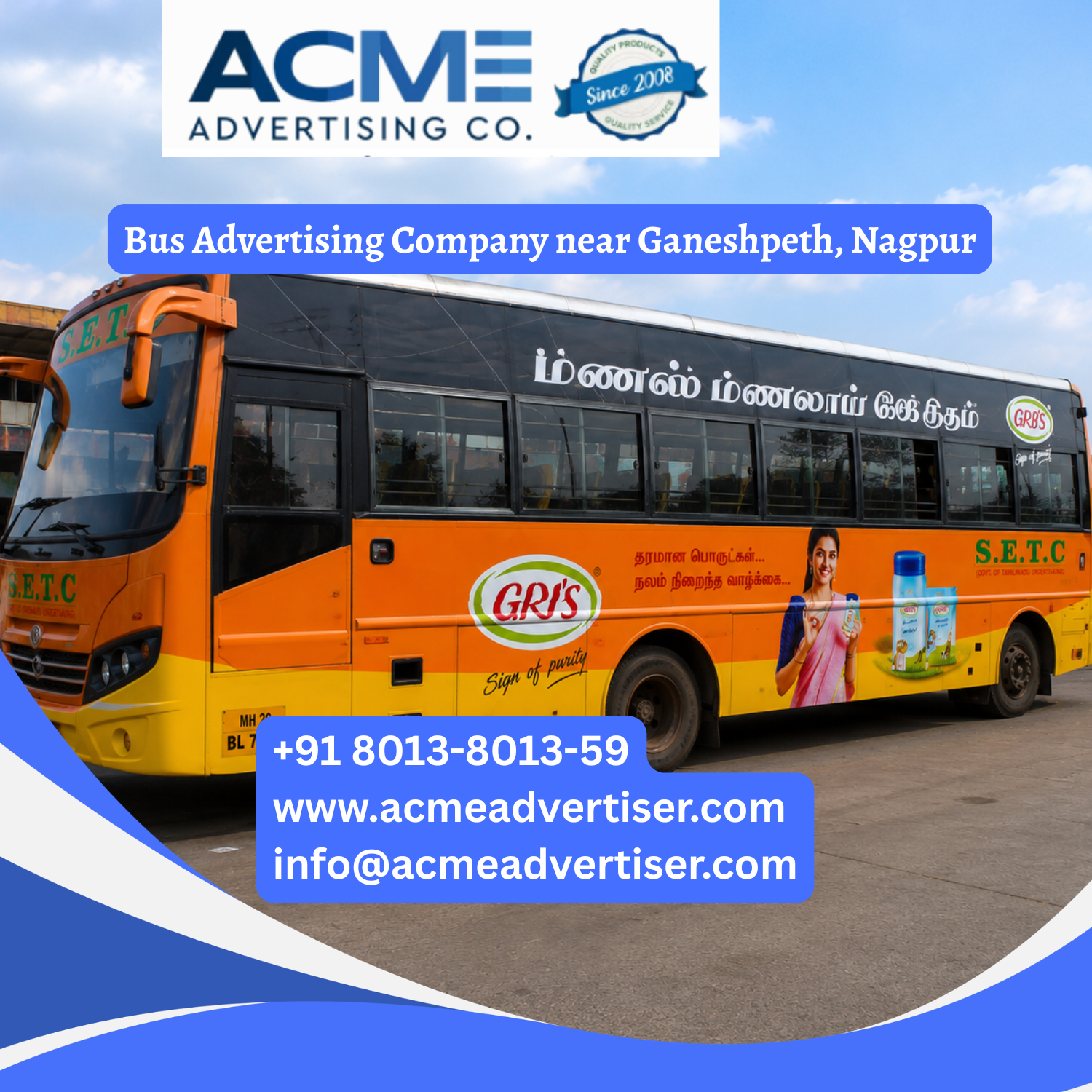 Bus Advertising Company near Ganeshpeth, Nagpur - 