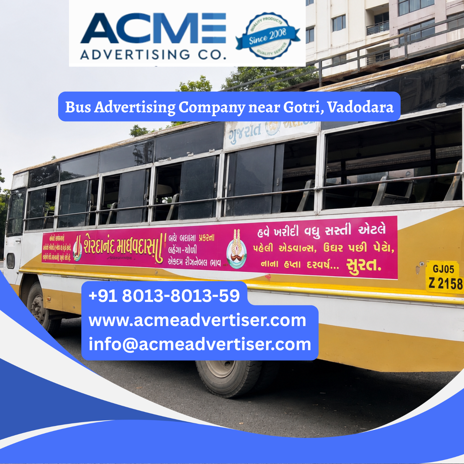 Bus Advertising Company near Gotri, Vadodara - 