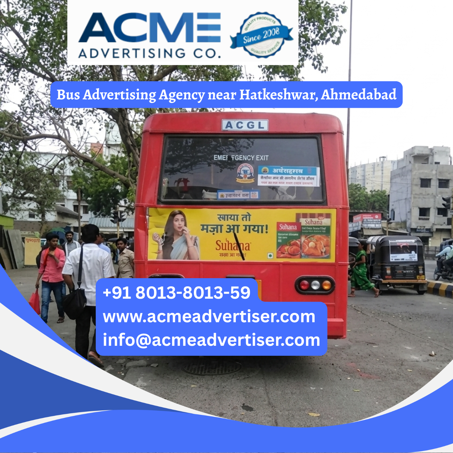 Bus Advertising Agency near Hatkeshwar, Ahmedabad - 