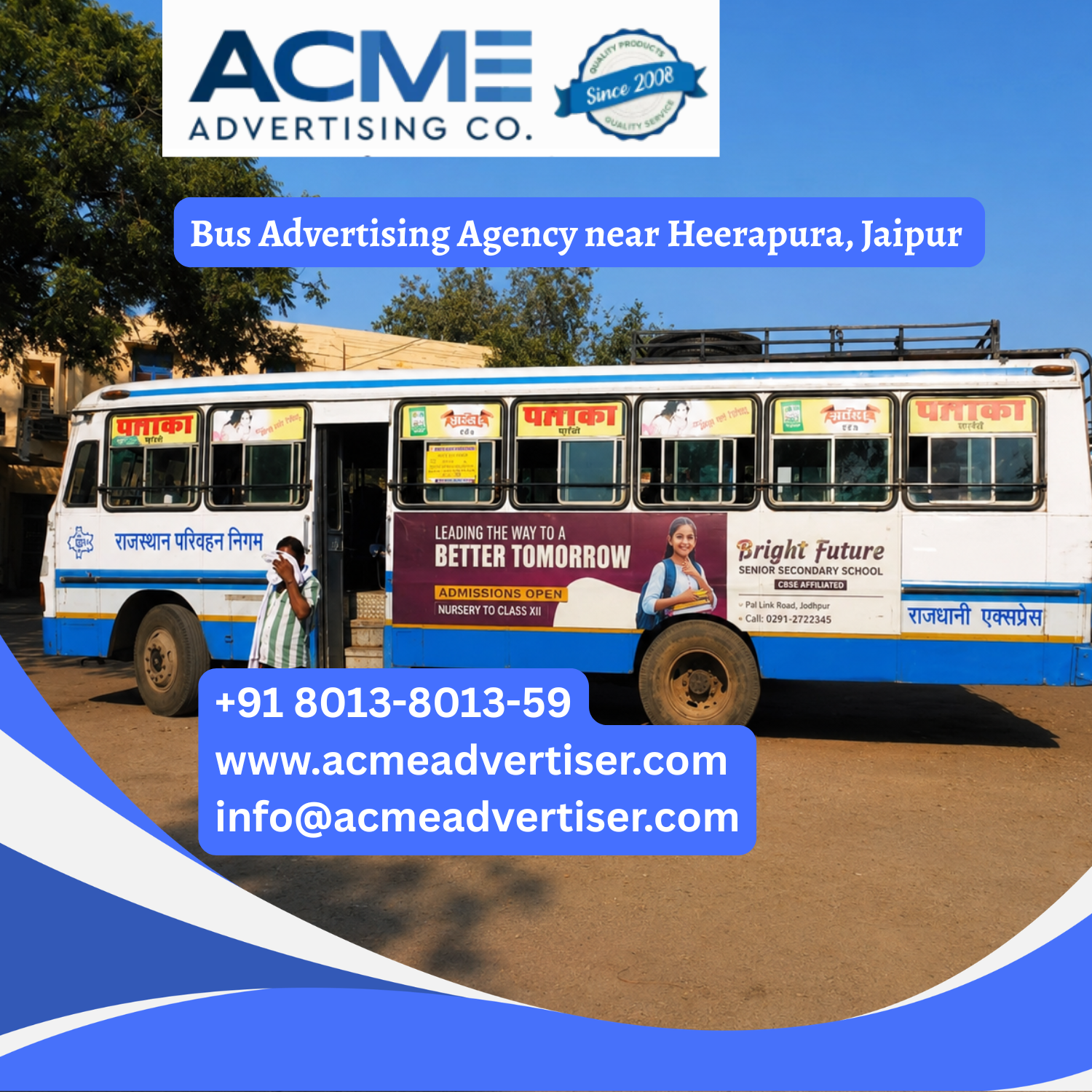 Bus Advertising Agency near Heerapura, Jaipur - 